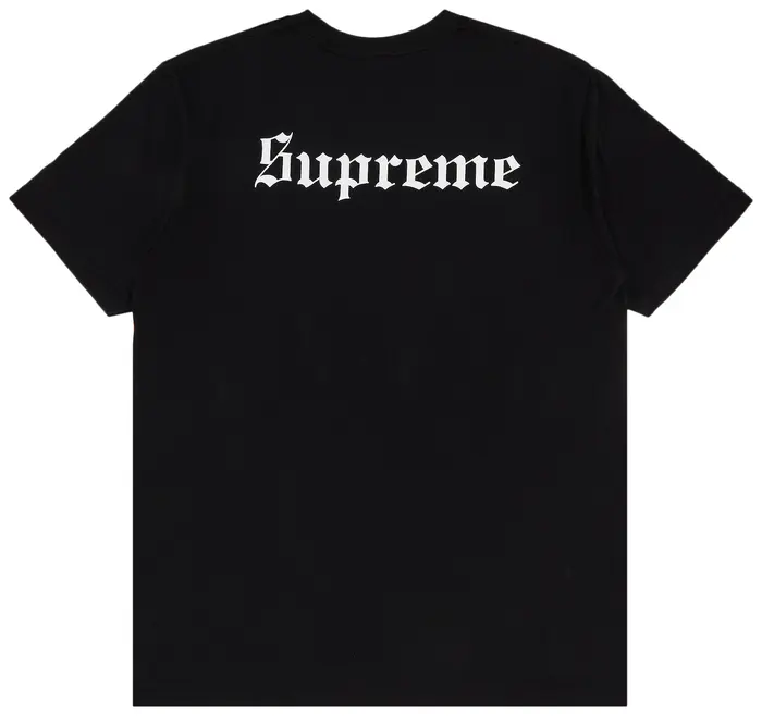 Supreme Snow White Tee Black [USED] - M (Used) - Image 2