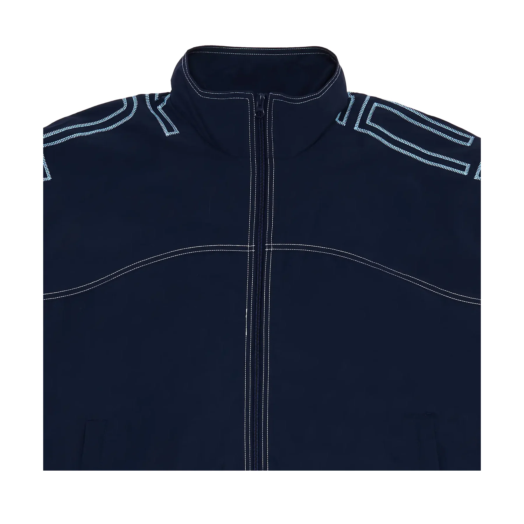Supreme Spellout Embroidered Track Jacket (SS25) Navy - Image 3