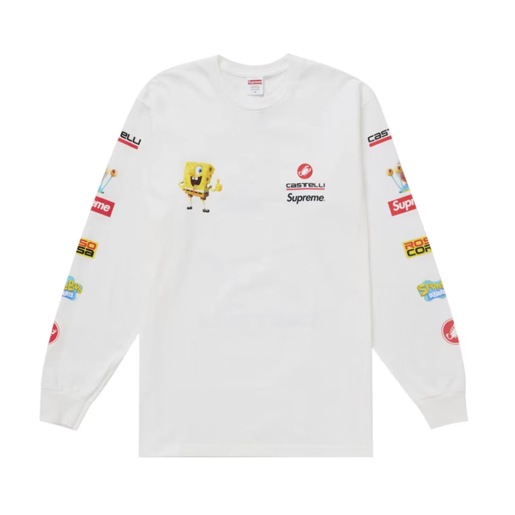 Supreme SpongeBob/Castelli Racing L/S Tee White - Image 2