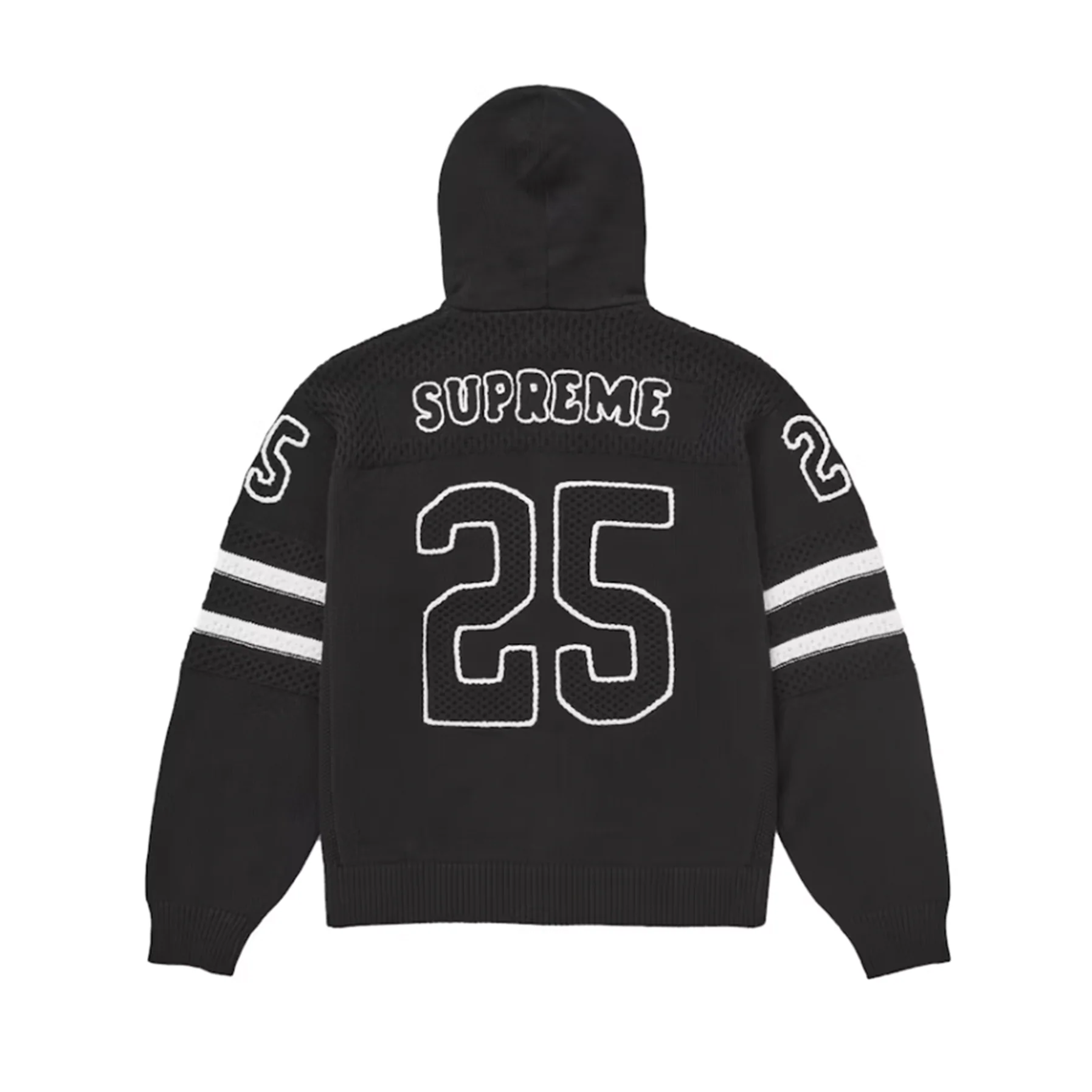Supreme Sport Zip Up Hooded Sweater (FW25) Black - Image 2