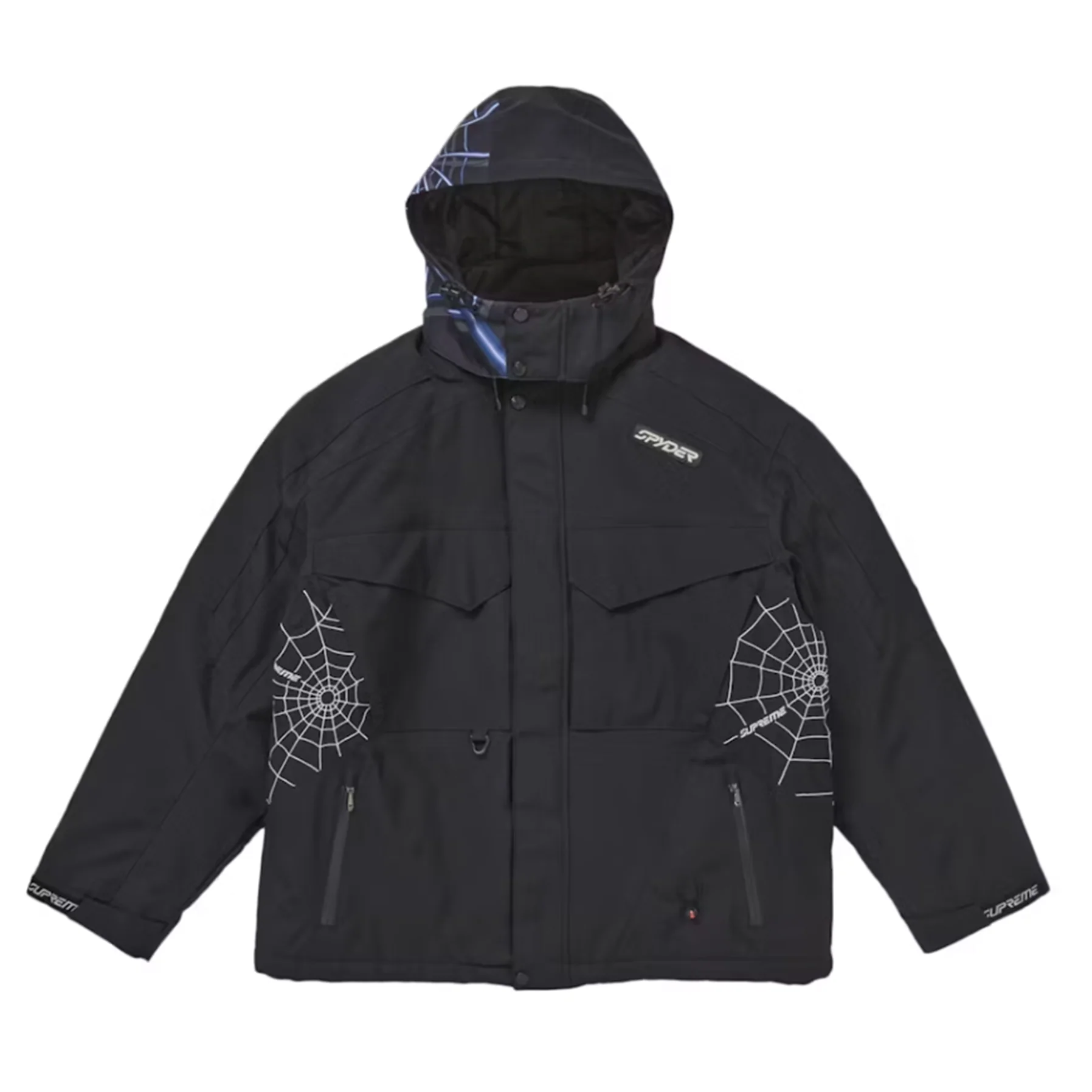 Supreme Spyder Technical Jacket Black [USED] - XL (Used)