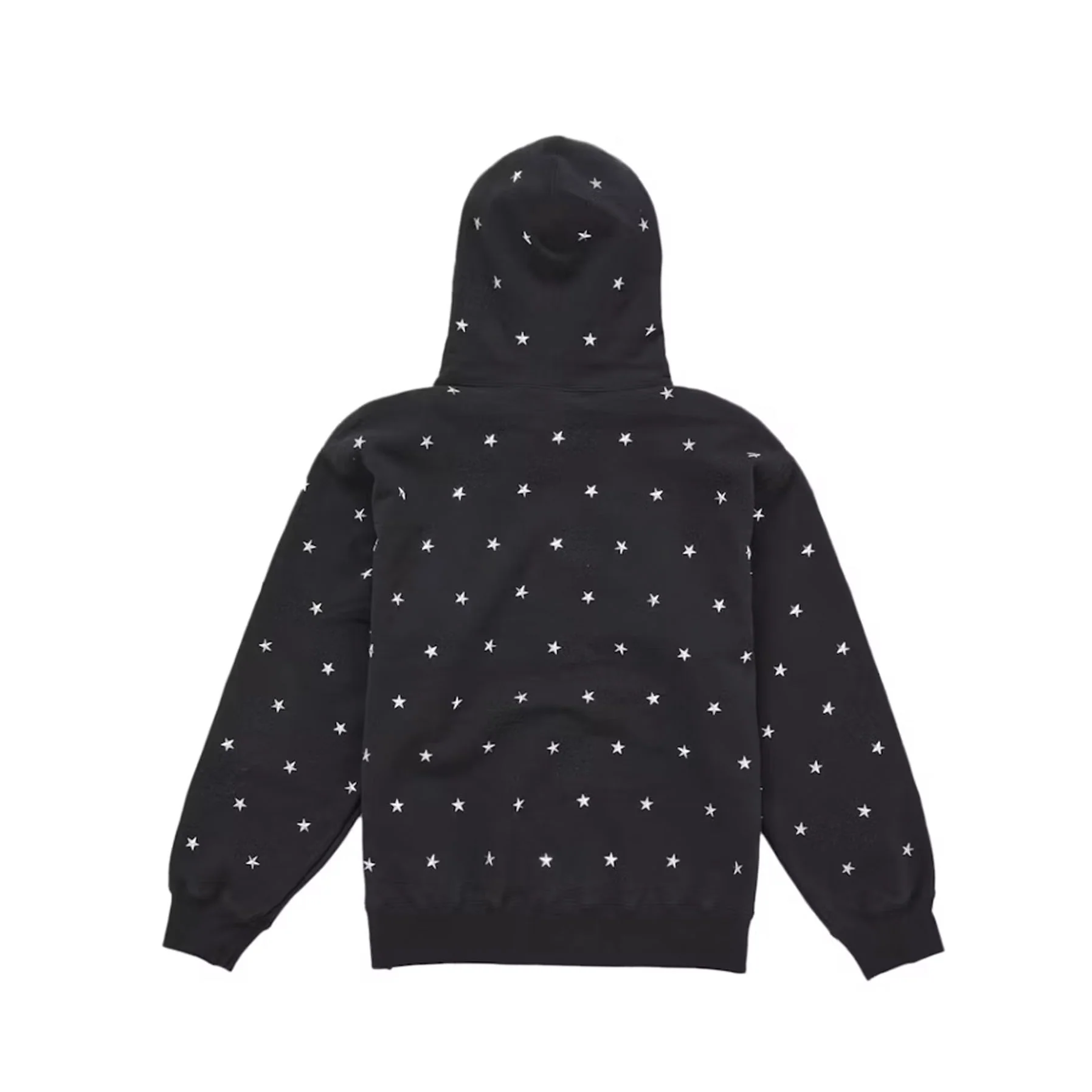 Supreme Stars Studded Hooded Sweatshirt Black [USED] - XL (Used) - Image 2