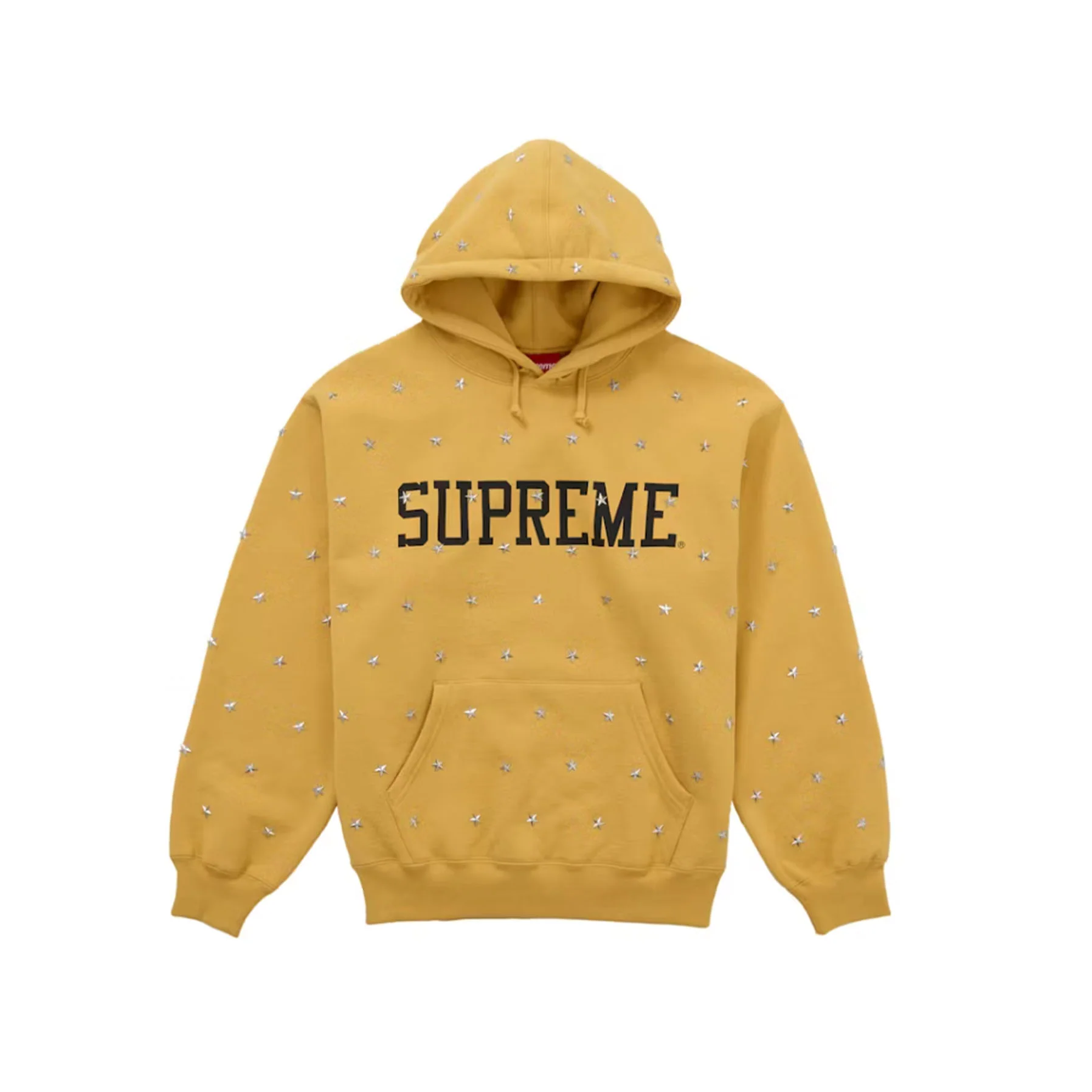 Supreme Stars Studded Hooded Sweatshirt Dusty Gold [USED] - M (Used)