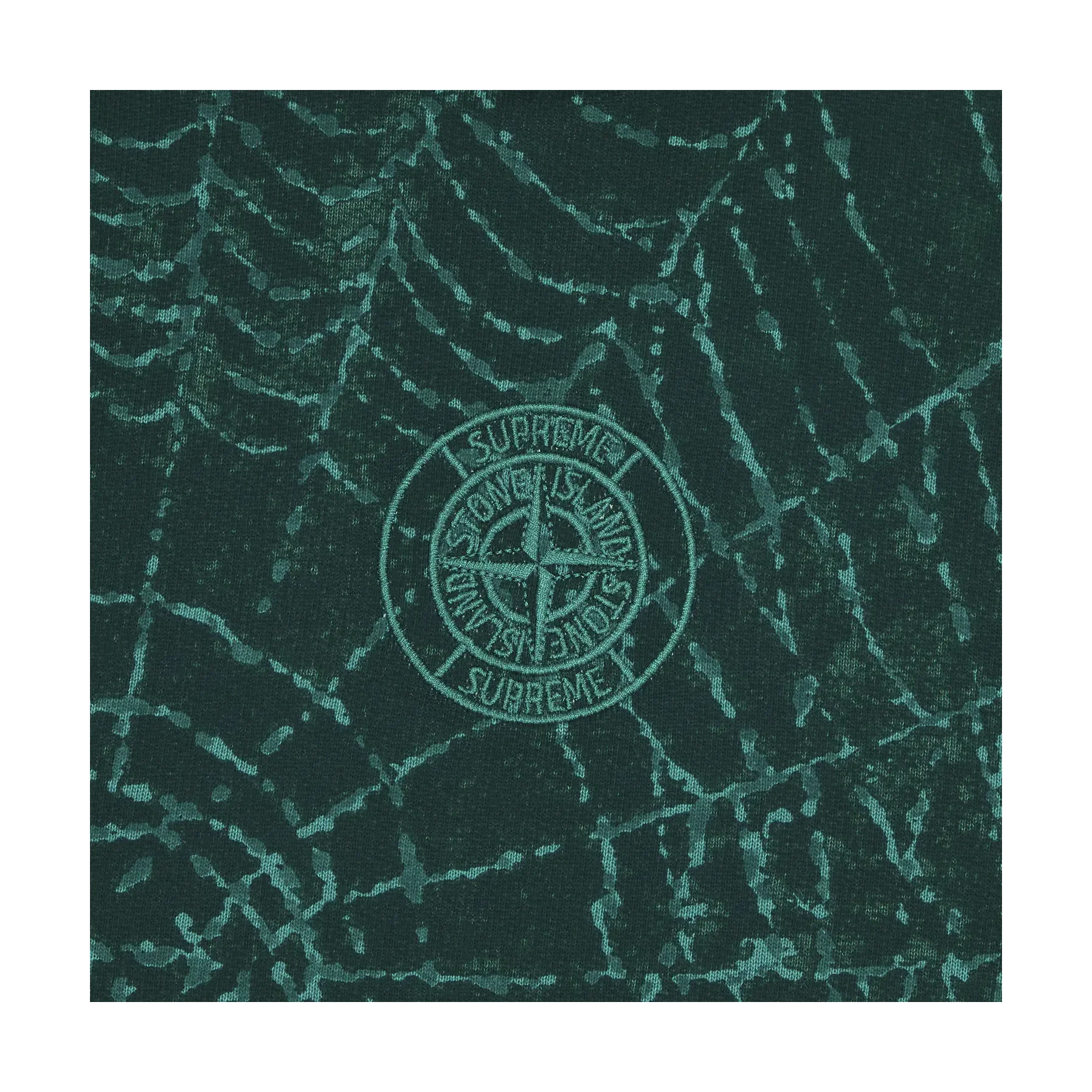 Supreme Stone Island Hooded Sweatshirt (FW23) Dark Green [USED] - M (Used) - Image 3