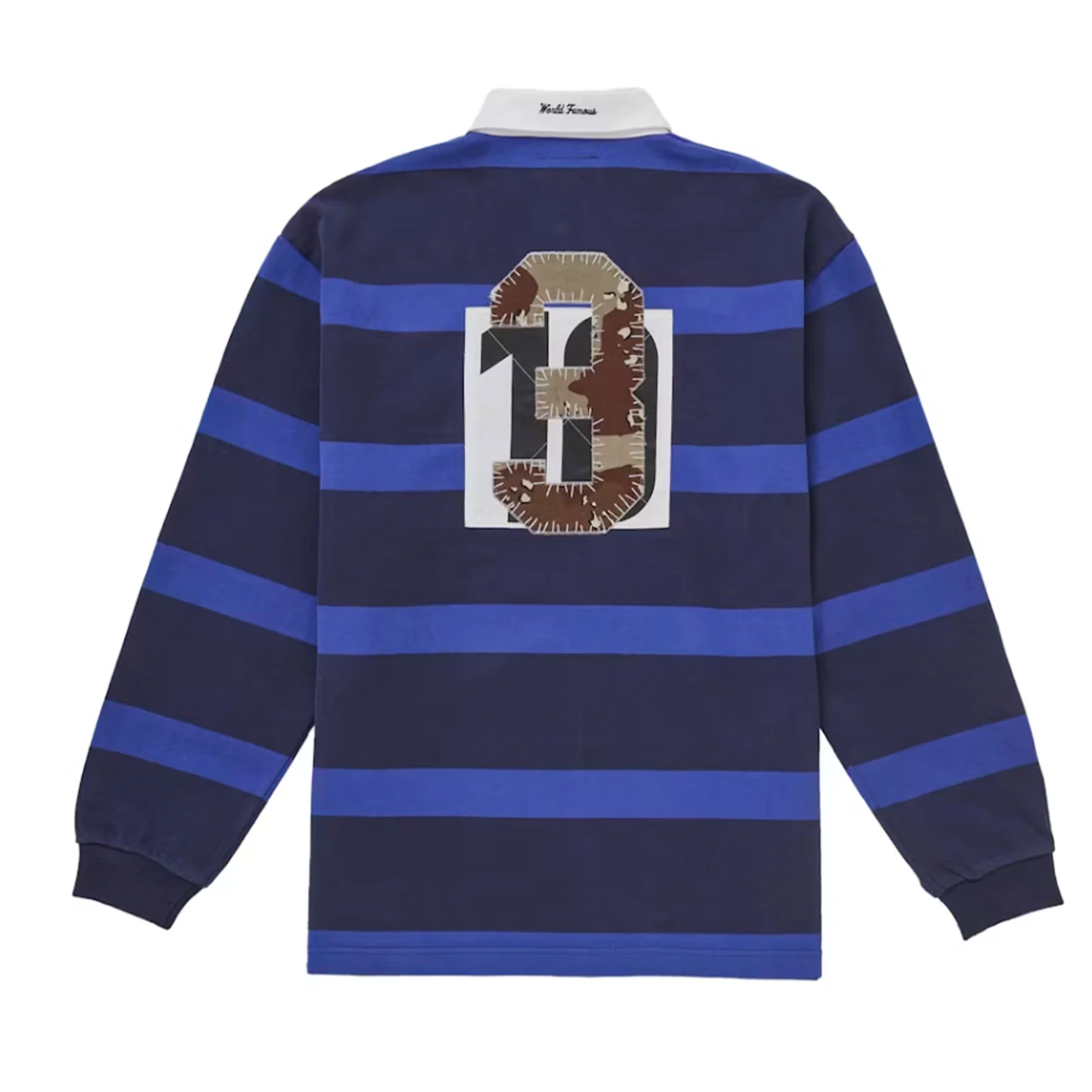 Supreme Stripe Rugby (FW25) Navy [USED] - S (Used) - Image 2