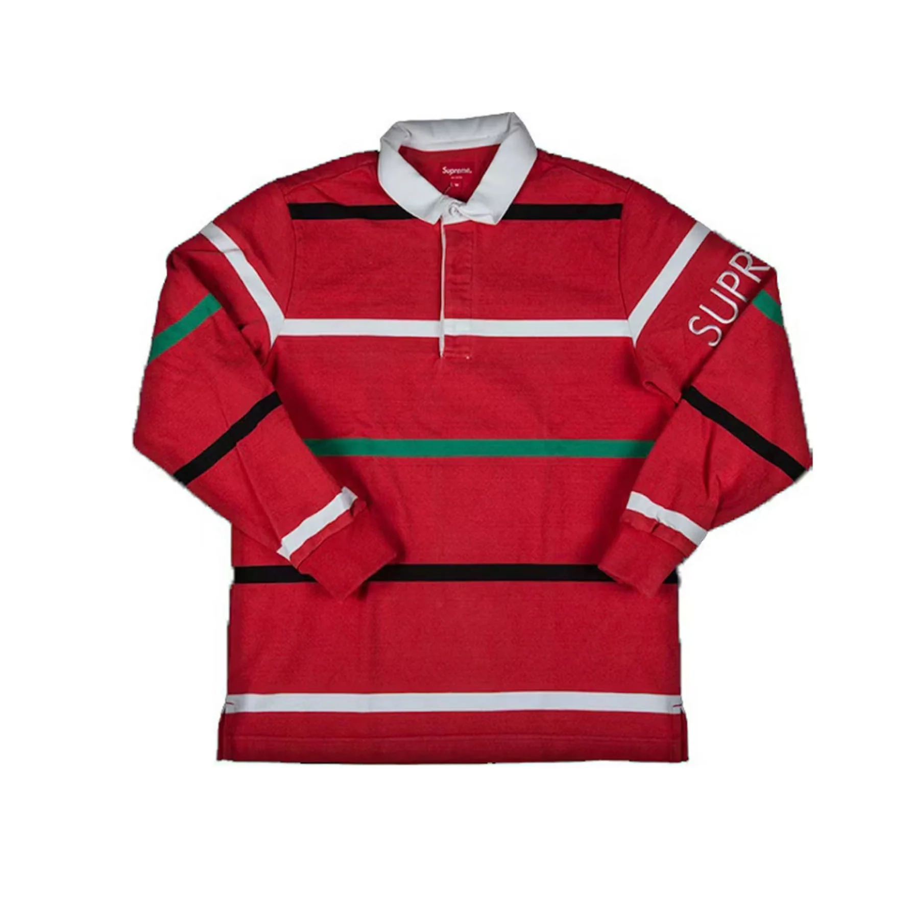 Supreme Striped Rugby Red