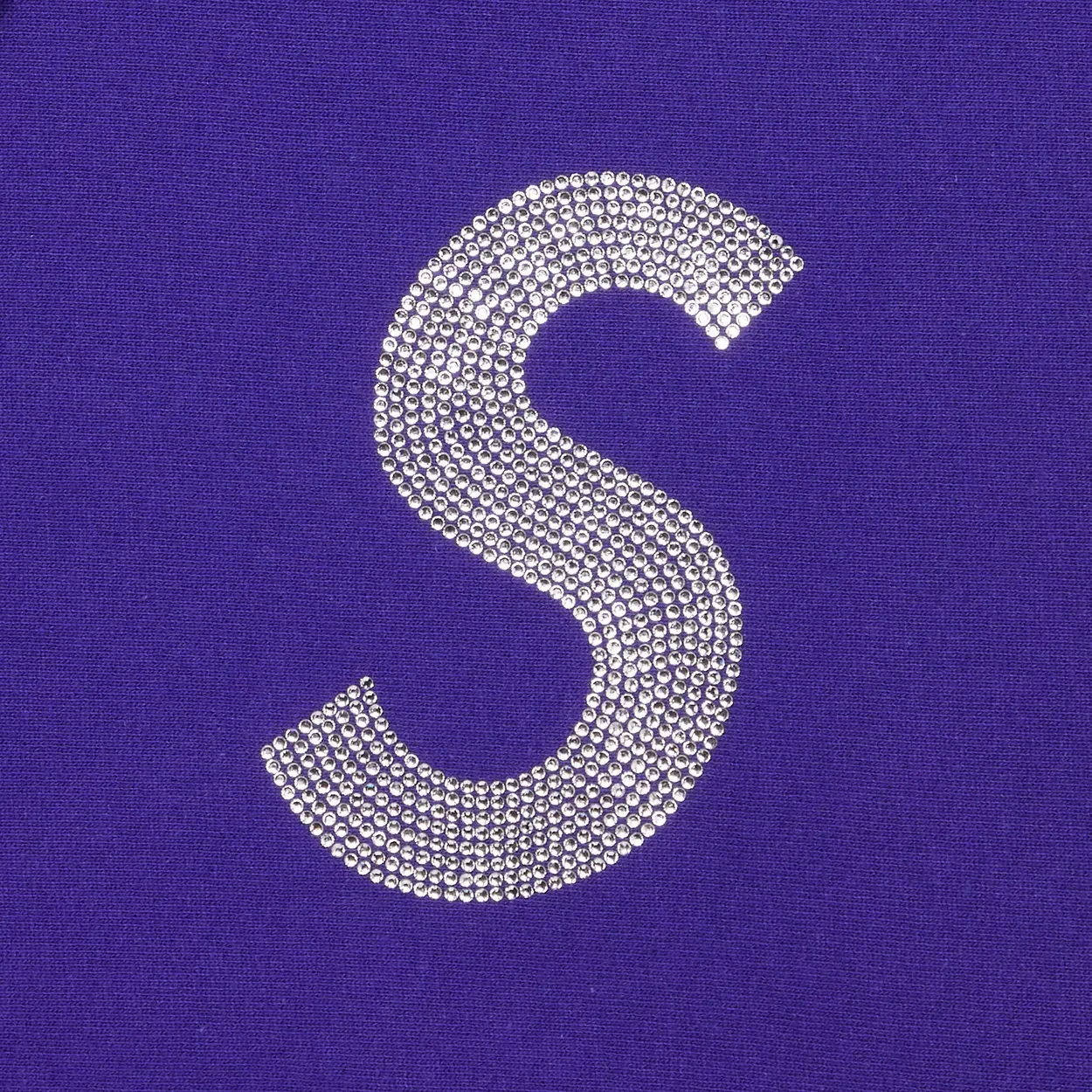 Supreme Swarovski S Logo Hooded Sweatshirt Purple [USED] - M (Used) - Image 3