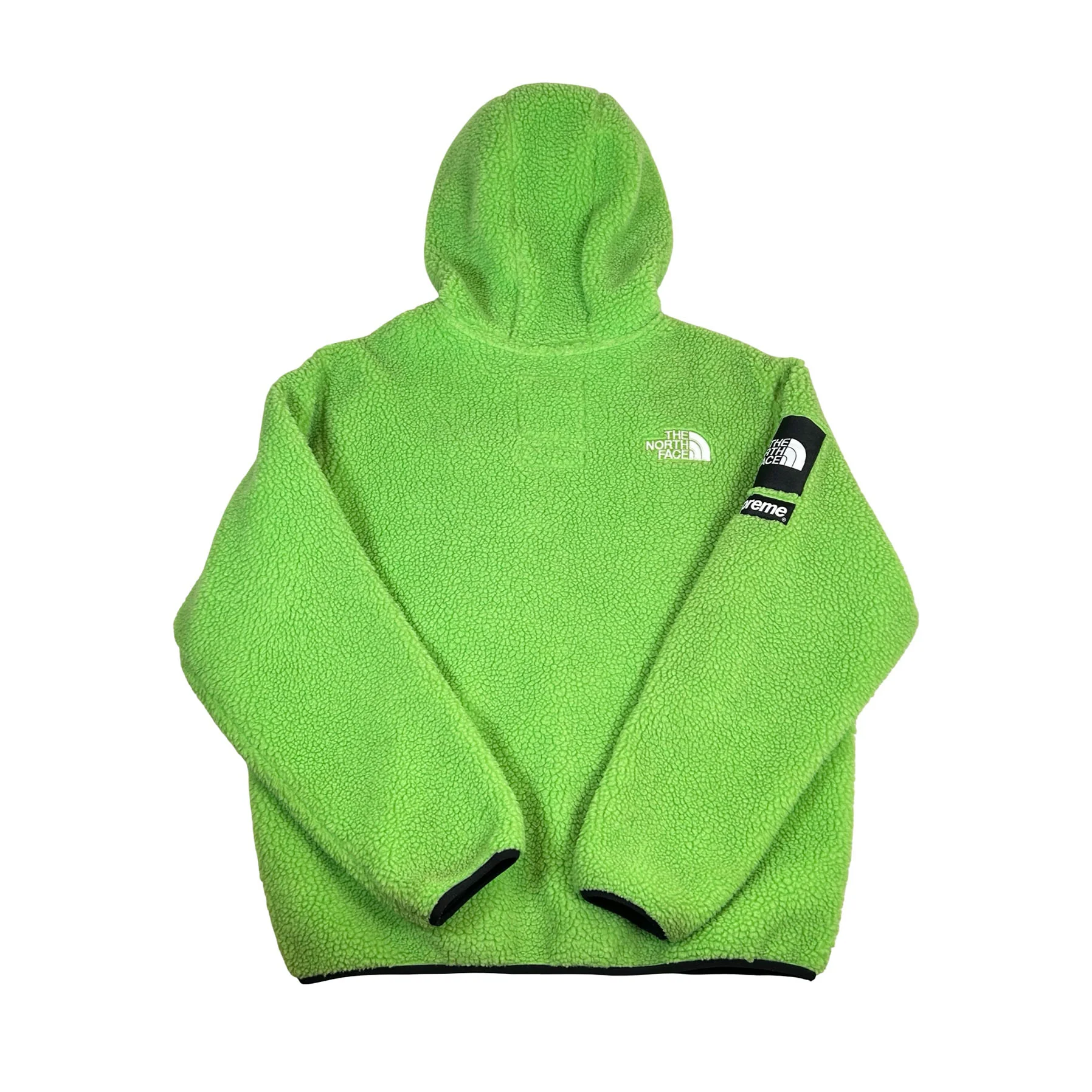 Supreme The North Face S Logo Fleece Jacket Lime [USED] - L (Used) - Image 2