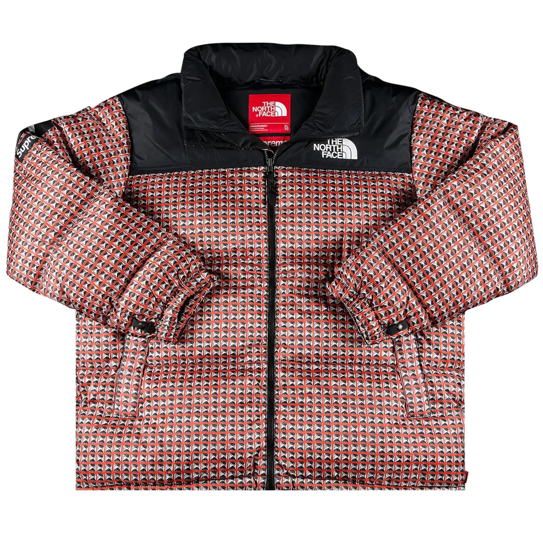 Supreme The North Face Studded Nuptse Jacket Red