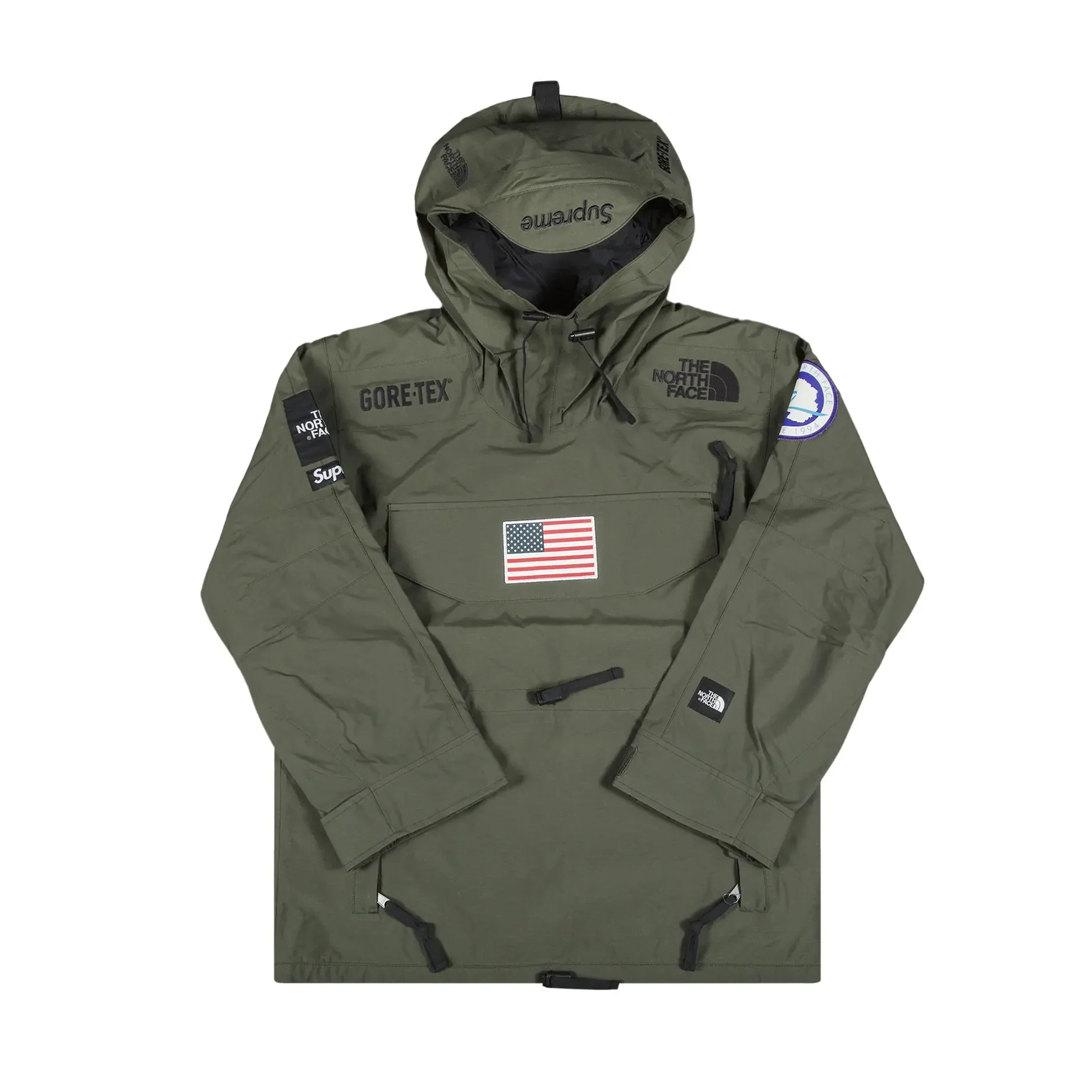Supreme The North Face Trans Antarctica Expedition Pullover Jacket Olive [USED] - XL (Used)