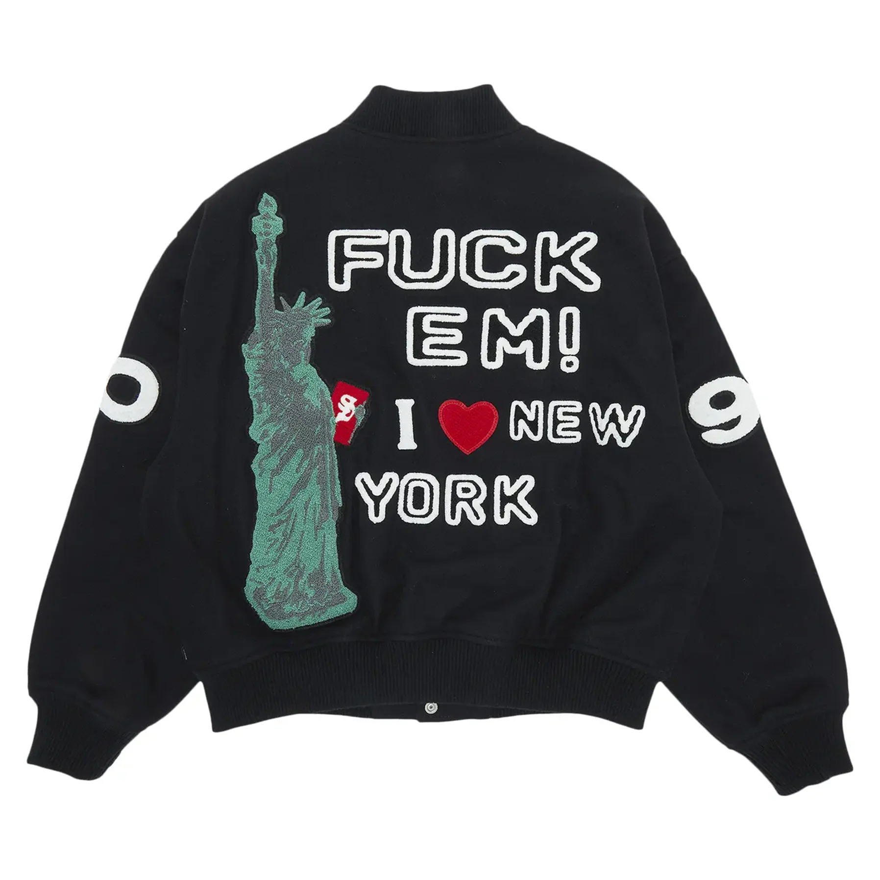 Supreme Tourist Varsity Jacket Black - Image 2