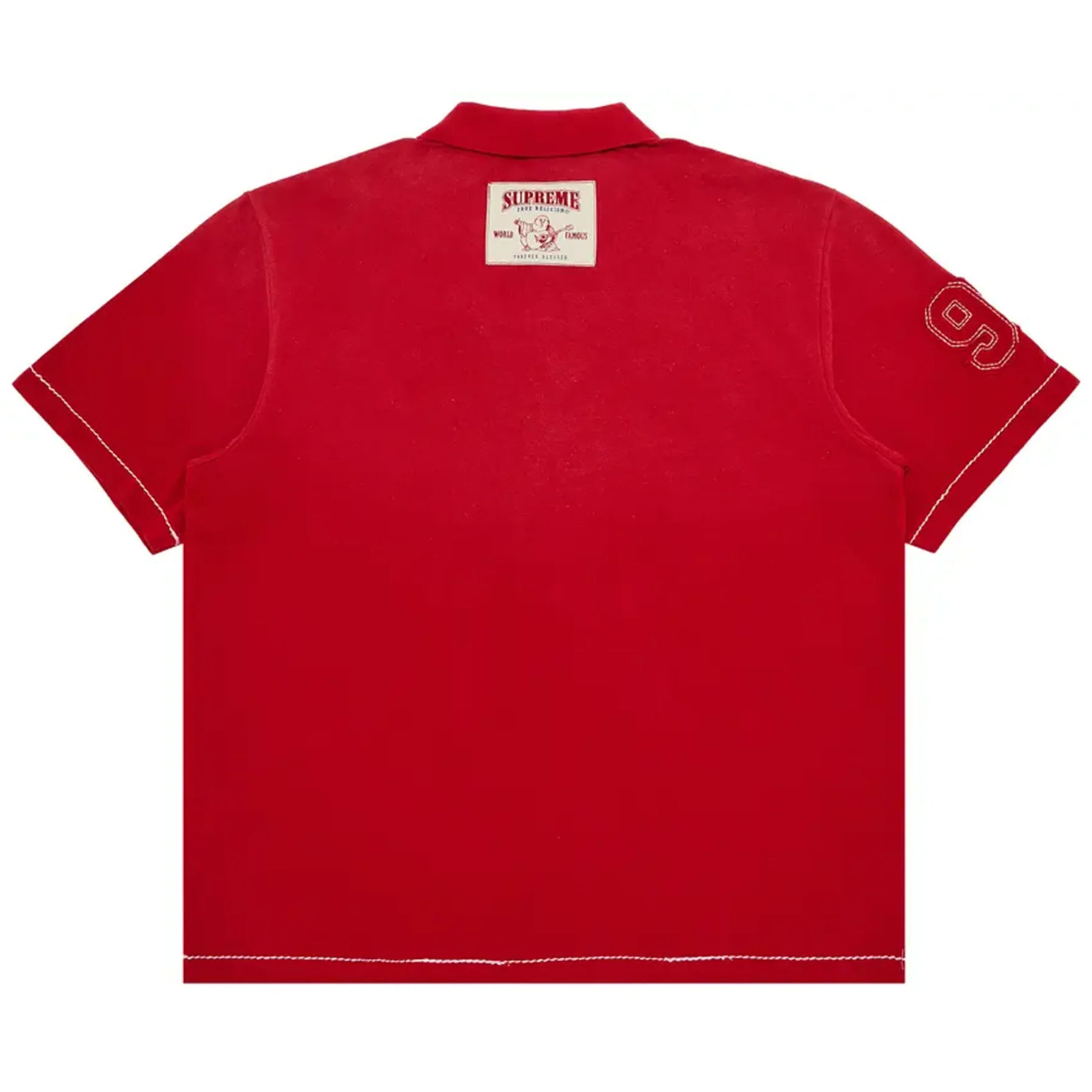Supreme True Religion Applique Polo Red - Image 2