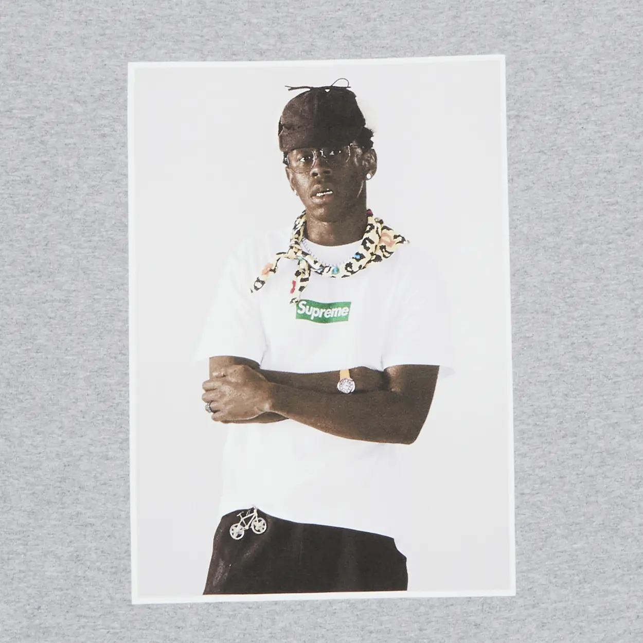 Supreme Tyler The Creator Tee Grey [USED] - L (Used) - Image 2