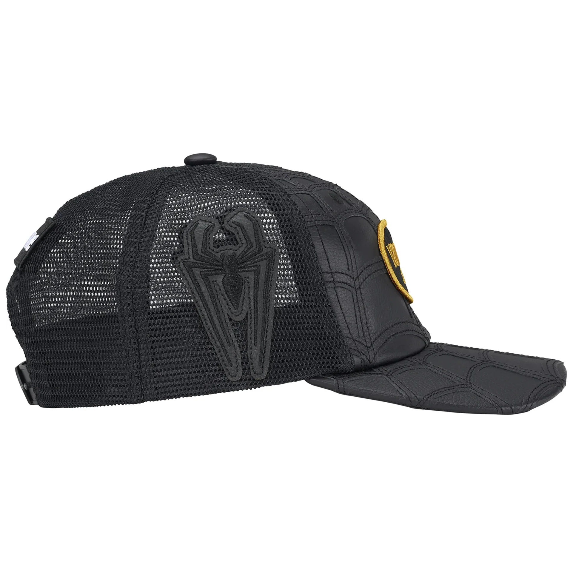 Supreme Vanson Leathers Spider-Man Mesh Back 6-Panel Hat Black - Image 2