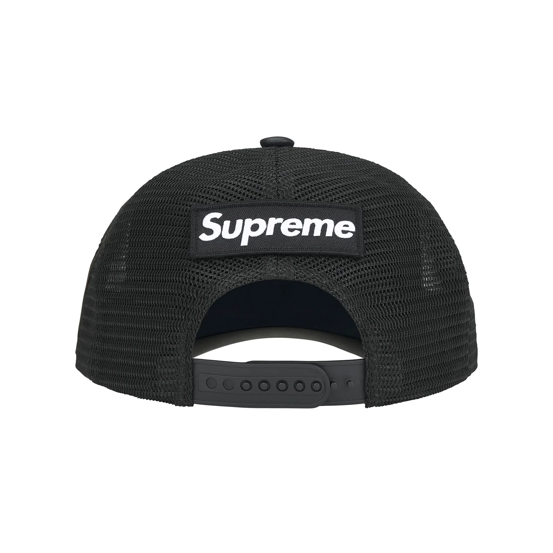 Supreme Vanson Leathers Spider-Man Mesh Back 6-Panel Hat Black - Image 3