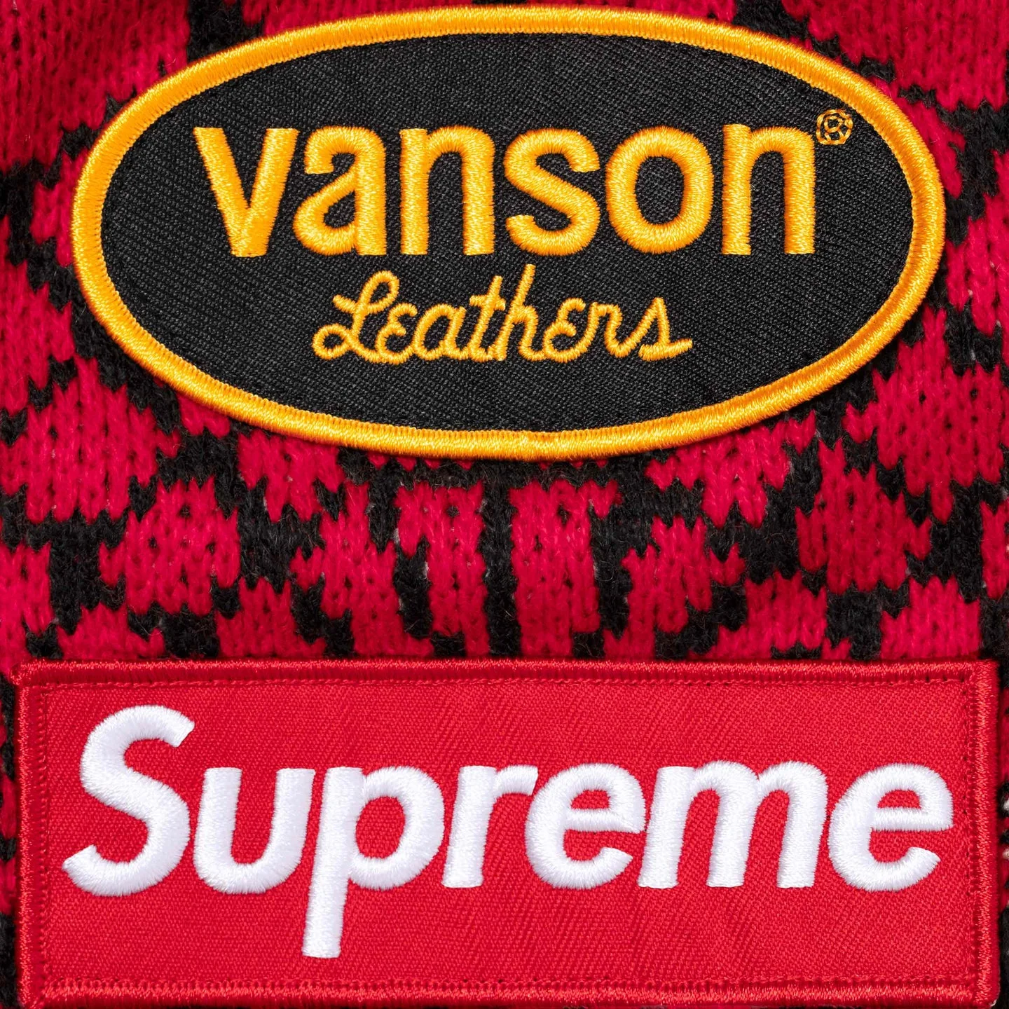 Supreme Vanson Leathers Spider-Man Sweater Red - Image 3