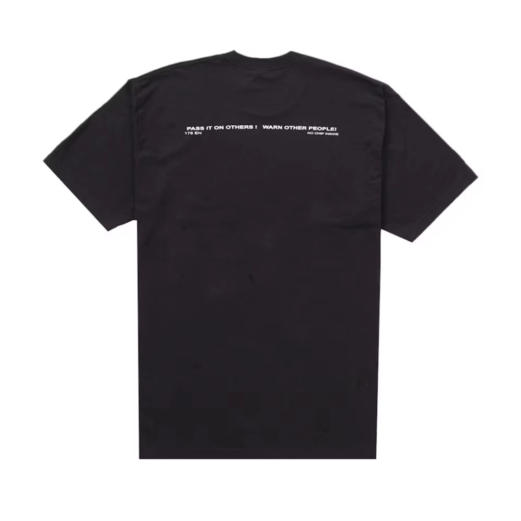 Supreme Warning Tee Black [USED] - L (Used) - Image 2