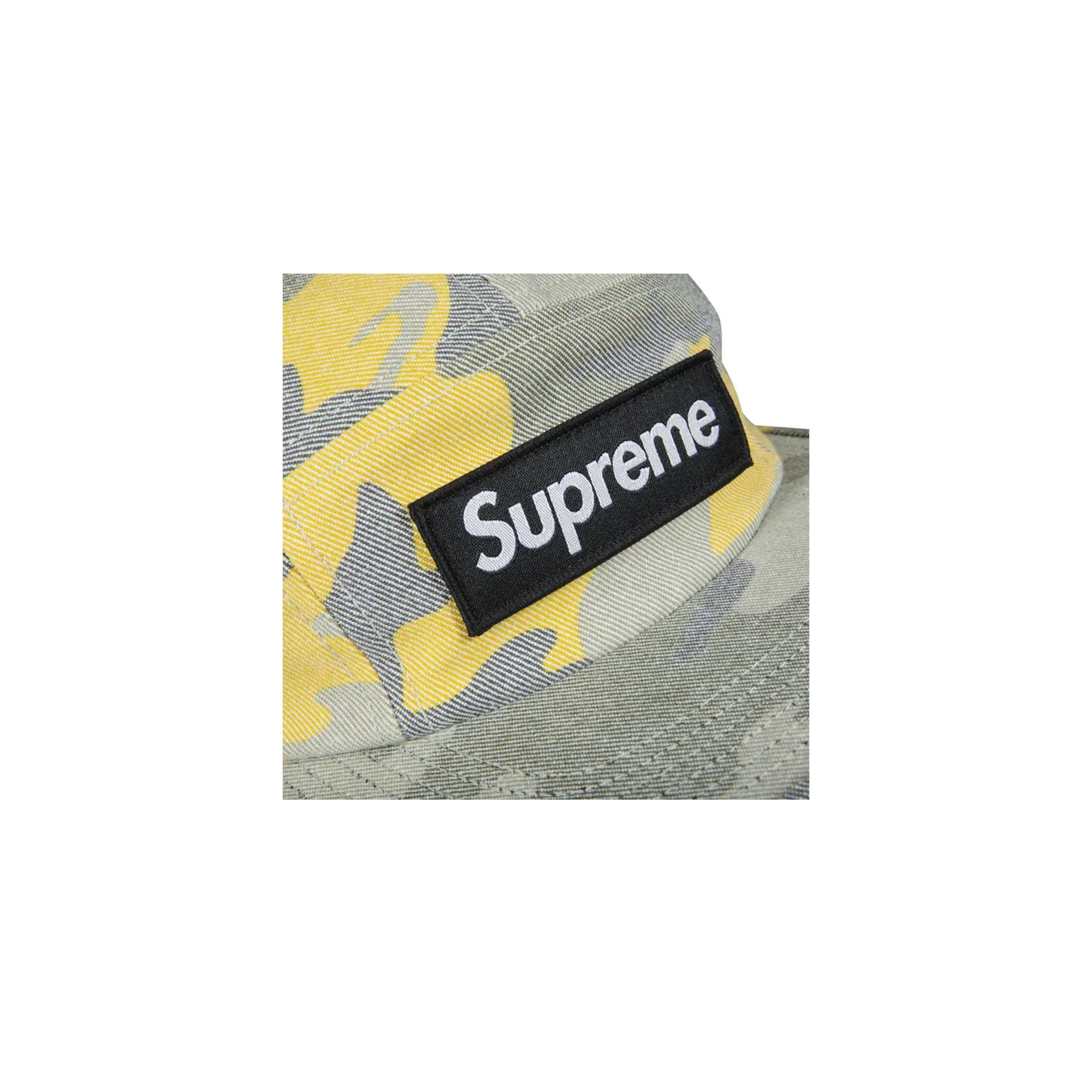 Supreme Washed Out Camo Camp Cap Yellow Camo - Image 3