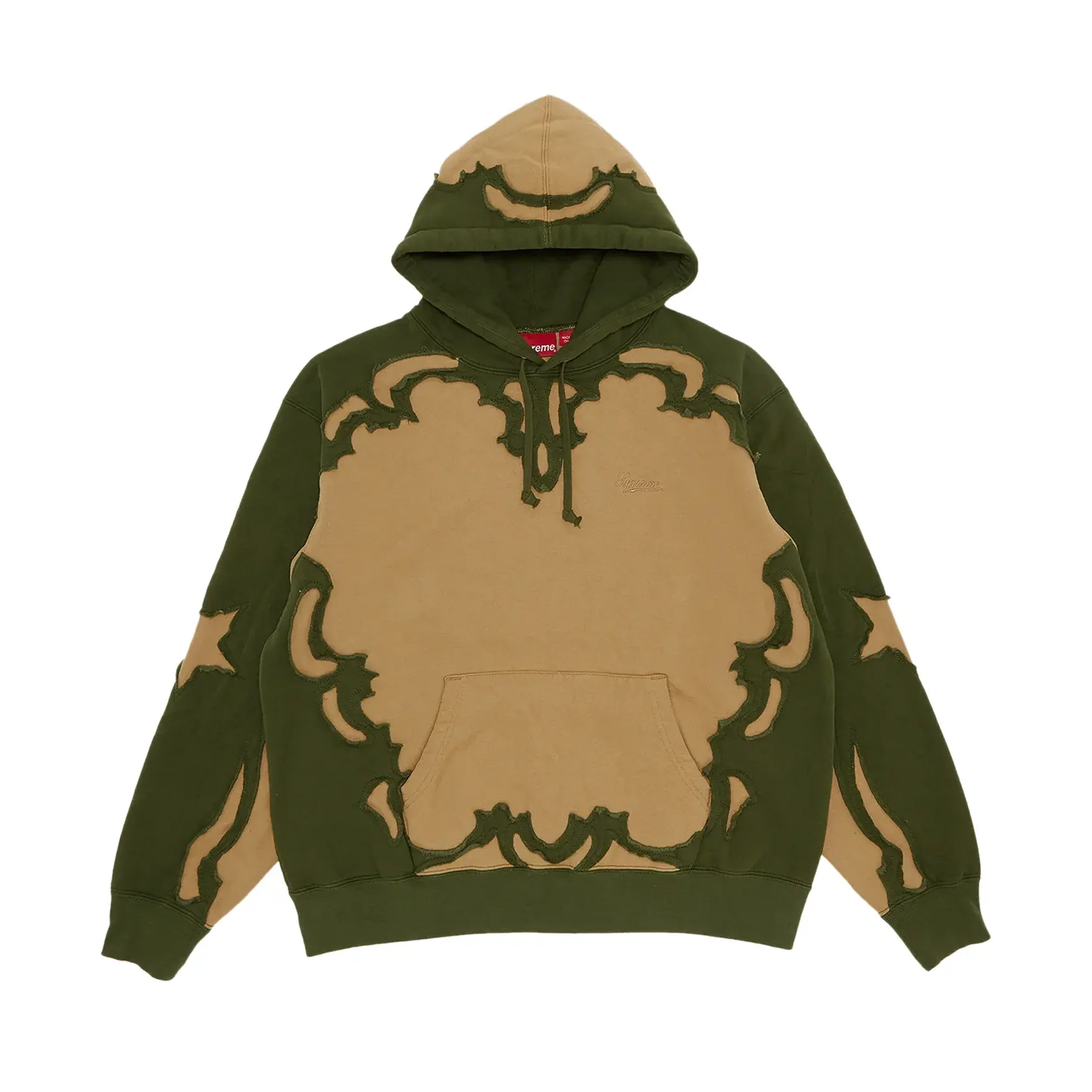 Supreme Western Cut Out Hooded Sweatshirt Dark Tan [USED] - L (Used)