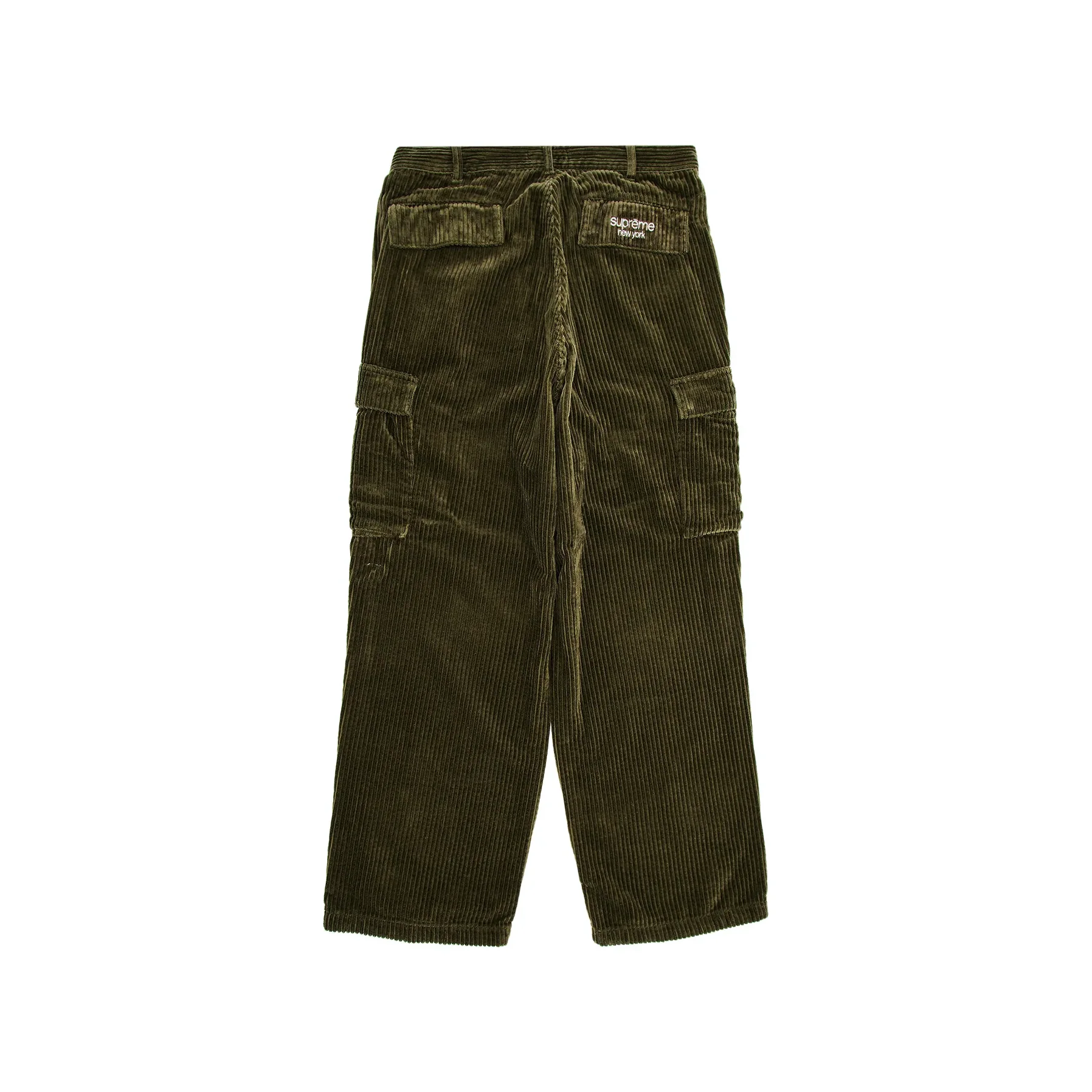 Supreme Wide Wale Corduroy Cargo Pant (FW24) Olive [USED] - 34 (Used) - Image 2
