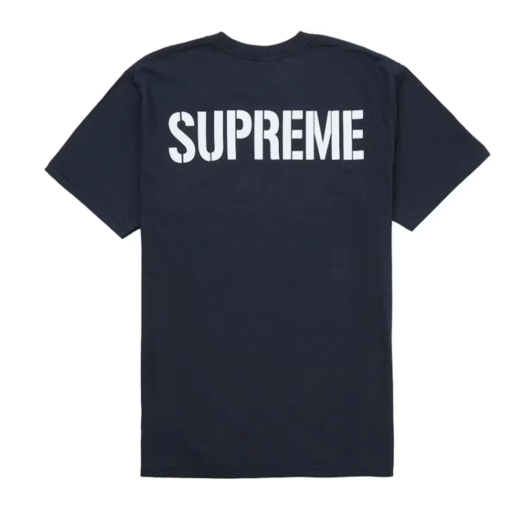 Supreme World Famous Tee Navy - Image 2
