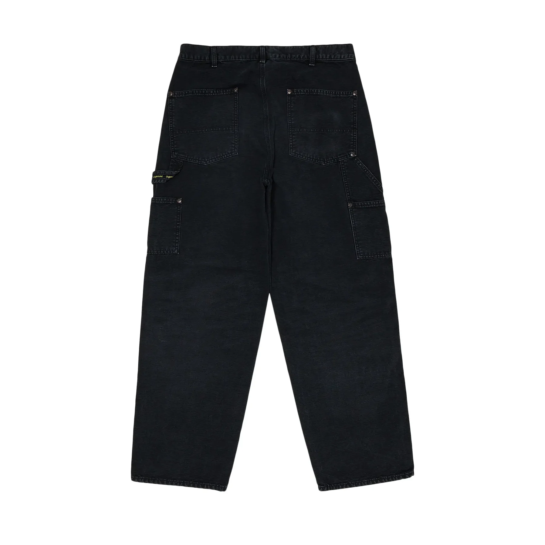 Supreme Worn Double Knee Painter Pant Black (FW25) [USED] - 32 (Used) - Image 2