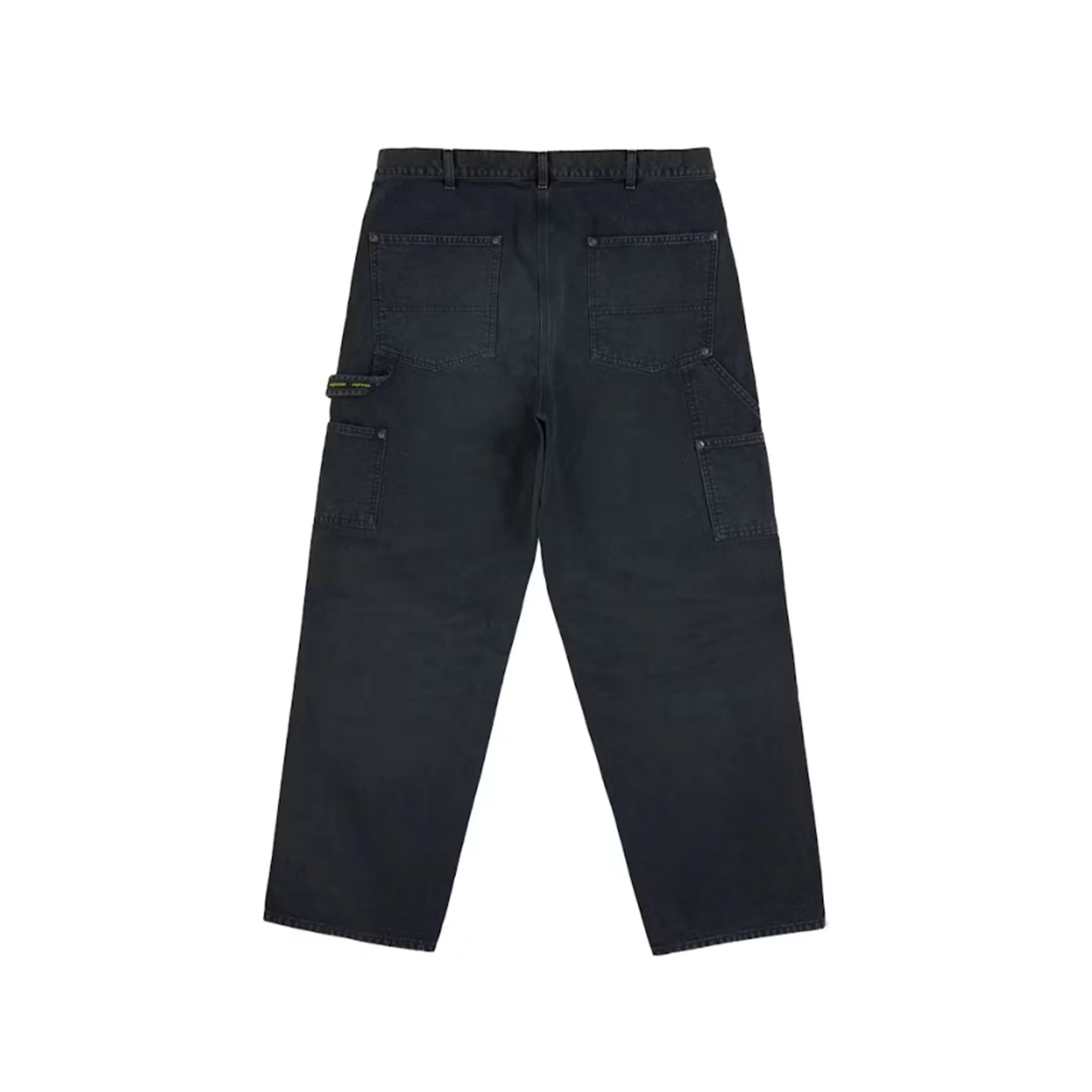 Supreme Worn Double Knee Painter Pant (SS26) Black - Image 2