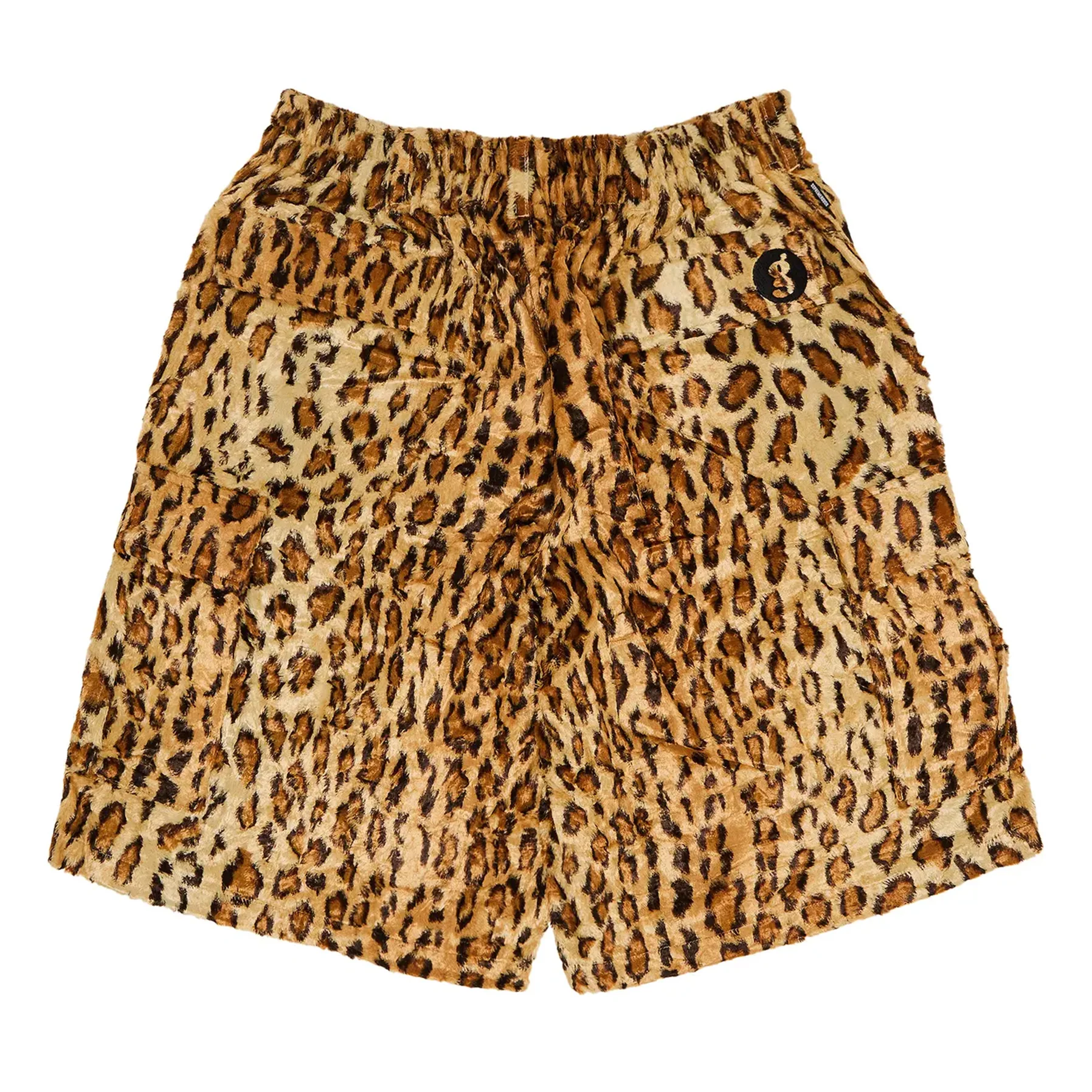 Supreme x Goodenough Crushed Rayon Pile Cargo Short Leopard - Image 2