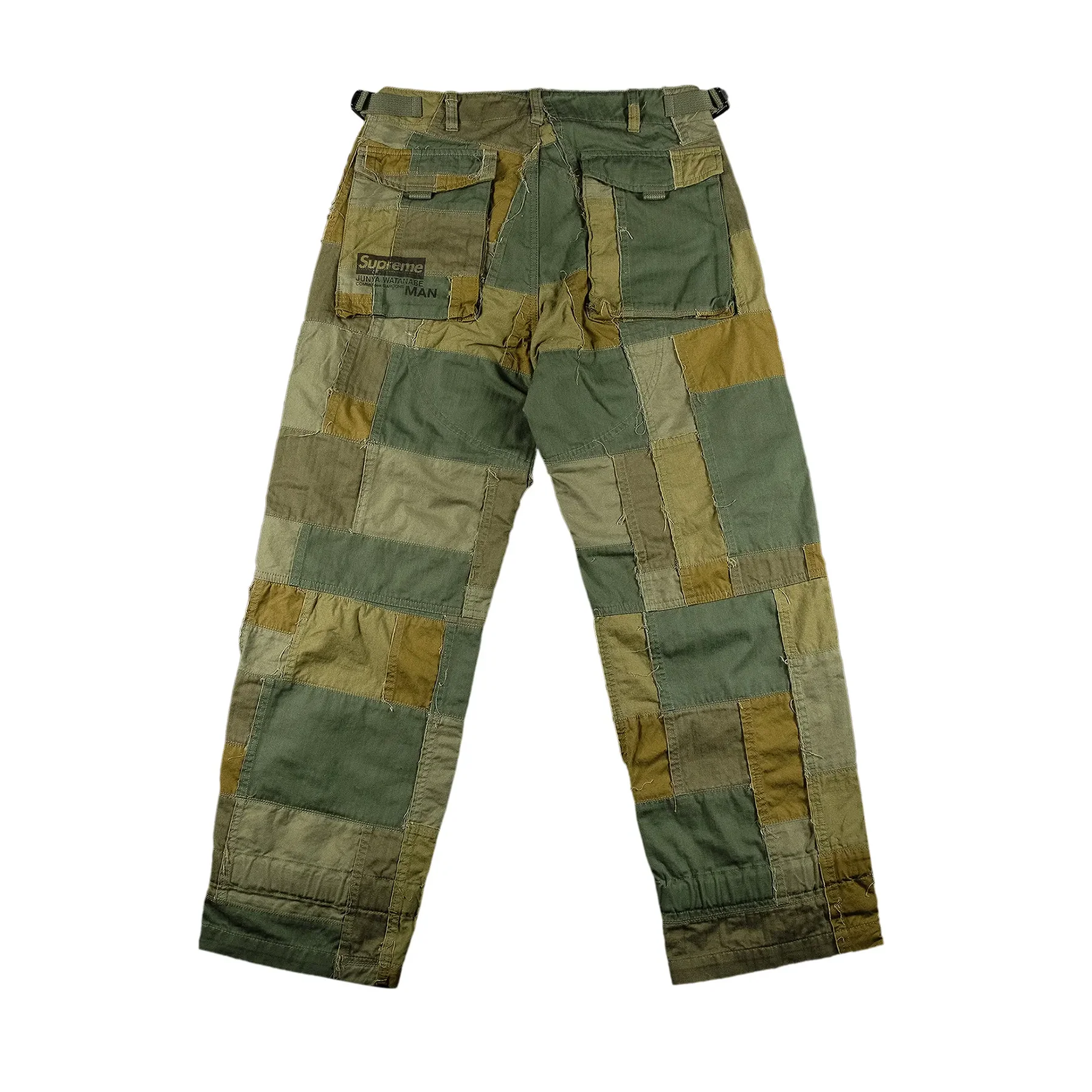 Supreme x Junya Watanabe x Comme des Garçons MAN Patchwork Cargo Pant 'Olive' [USED] - 36 (Used) - Image 2