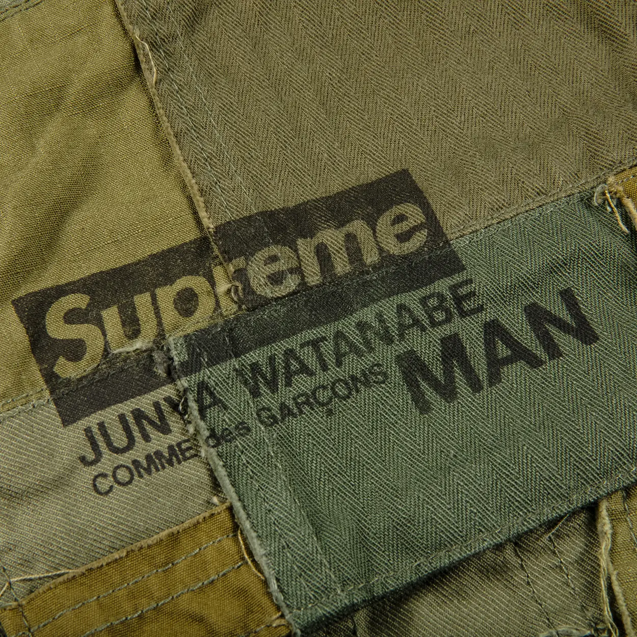 Supreme x Junya Watanabe x Comme des Garçons MAN Patchwork Cargo Pant 'Olive' [USED] - 36 (Used) - Image 3