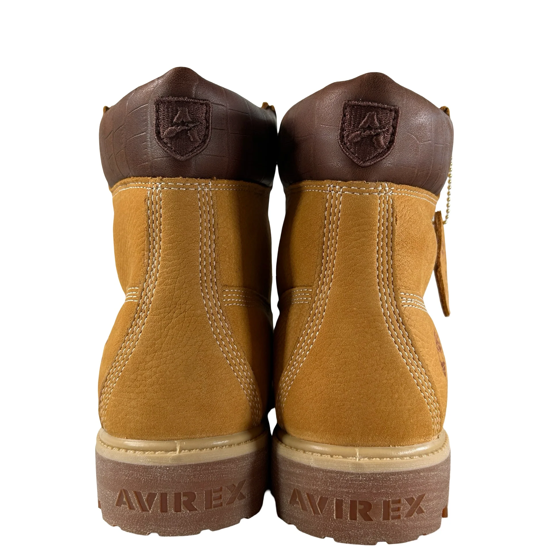TB0A2P6W AI1 Timberland 6" Premium Waterproof Boot Avirex Wheat [USED] - 9.5 M (Used) - Image 3