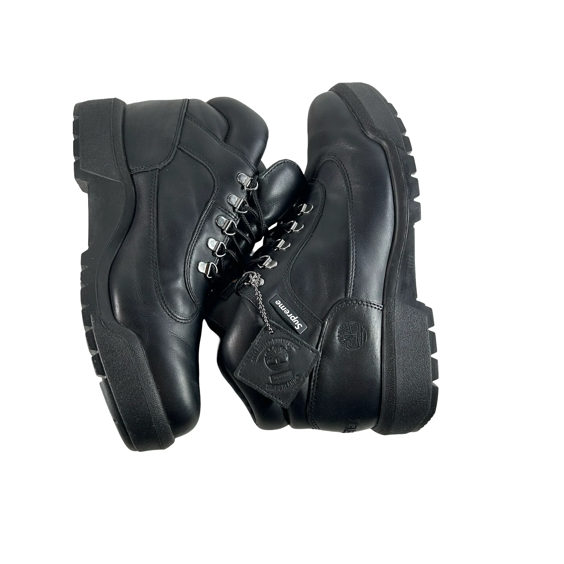 TB0A6FTX W02 Timberland Field Boot Mid Lace Up Supreme Black [USED] - 9 M (Used) - Image 5