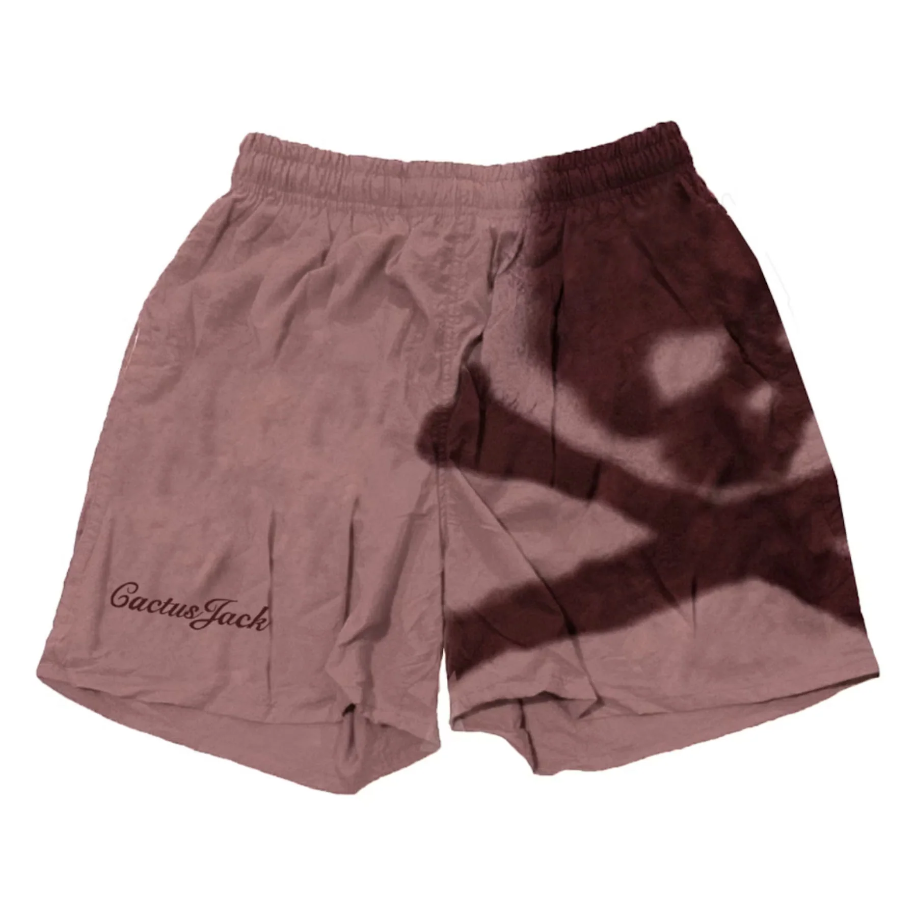 Travis Scott Cactus Jack For Mastermind Skull Shorts Washed Red Mauve