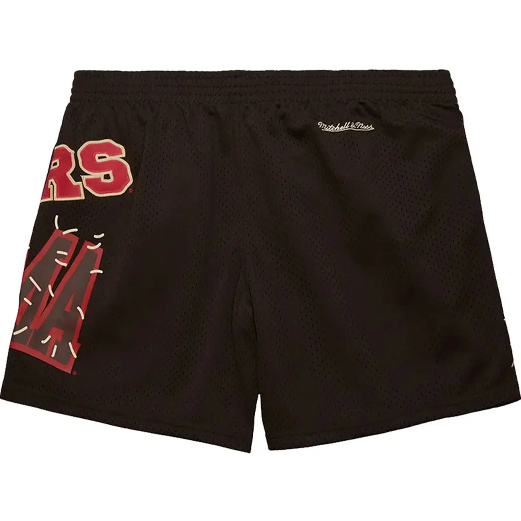 Travis Scott x Mitchell & Ness Oklahoma Sooners Basketball Shorts Brown - Image 2