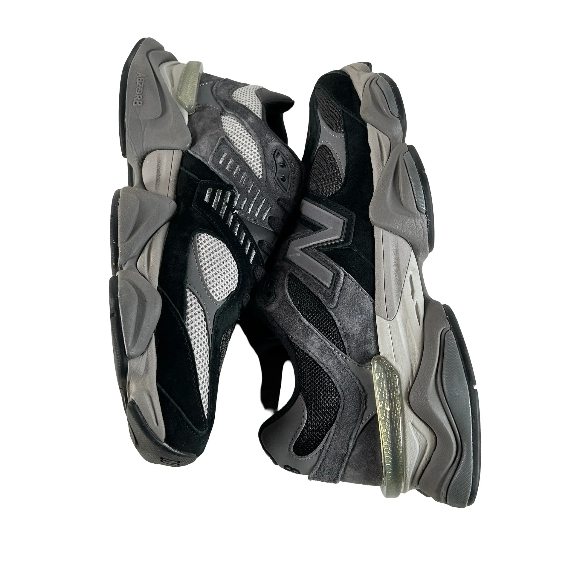 U9060BLK New Balance 9060 Black Castlerock Grey [USED] - 10.5 M (Used) - Image 5