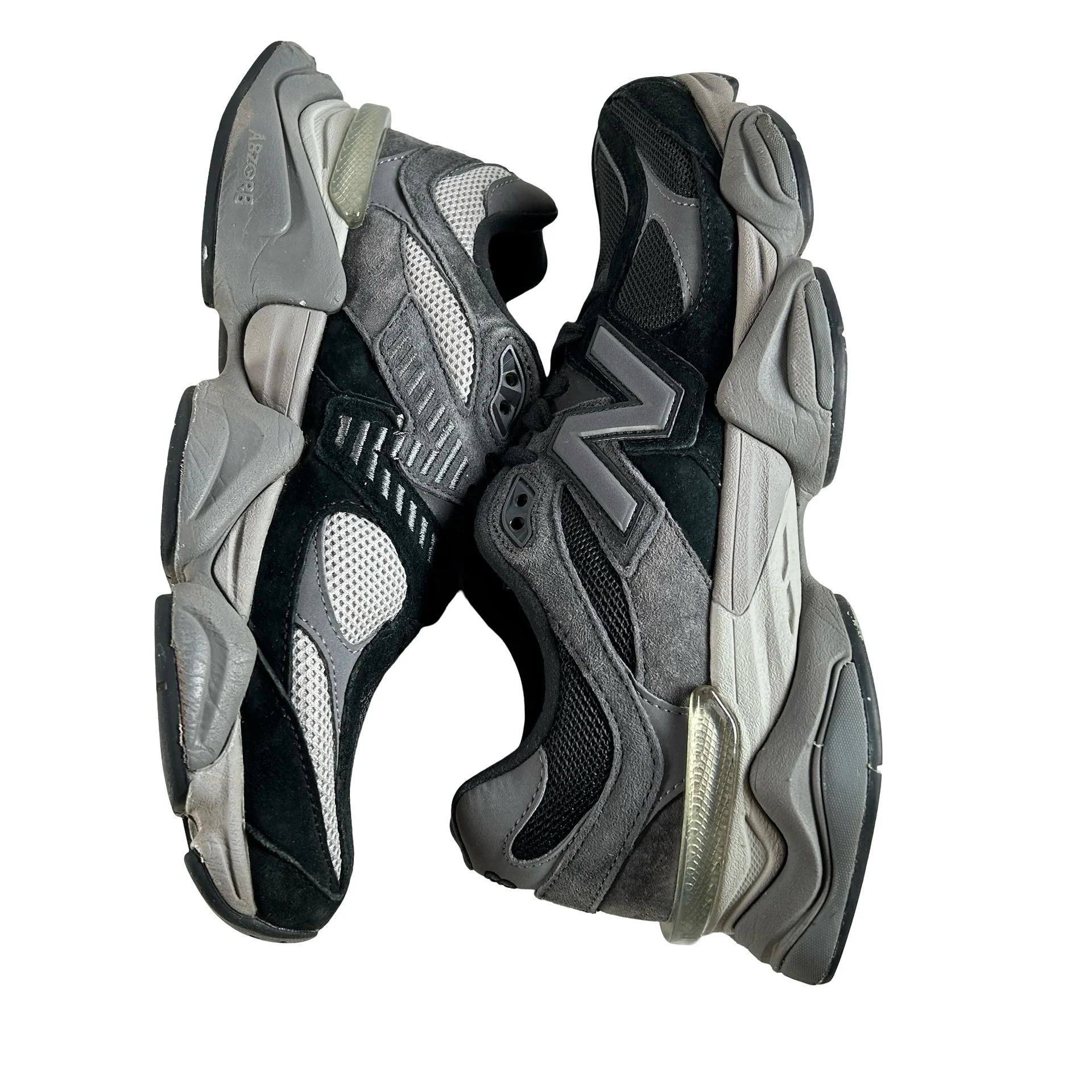 U9060BLK New Balance 9060 Black Castlerock Grey [USED] - 9.5 M (Used) - Image 5