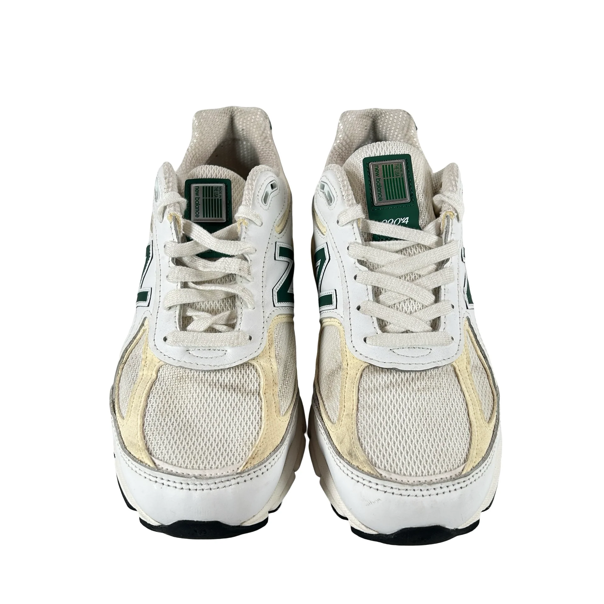 U990TC4 New Balance 990v4 MiUSA White Green [USED] - 9 M (Used) - Image 2