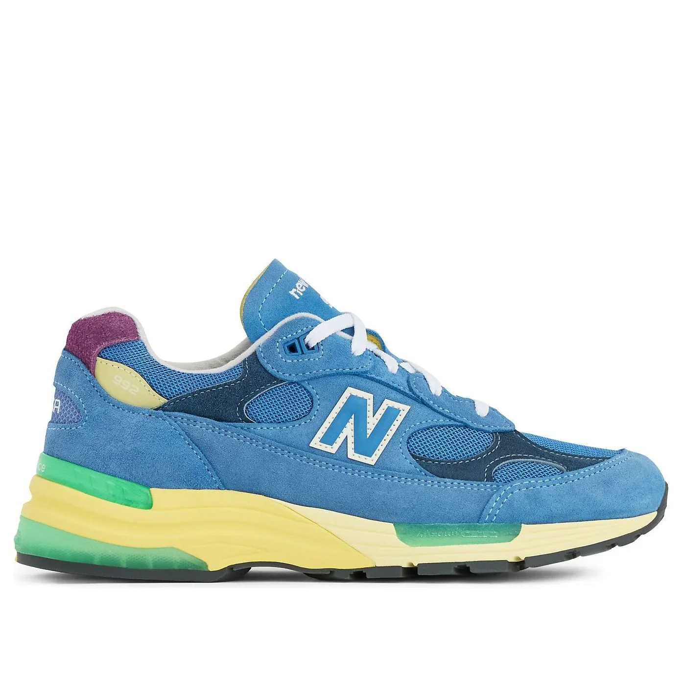 U9929NF New Balance 992 MiUSA Sea Stone Green Apple - Image 2