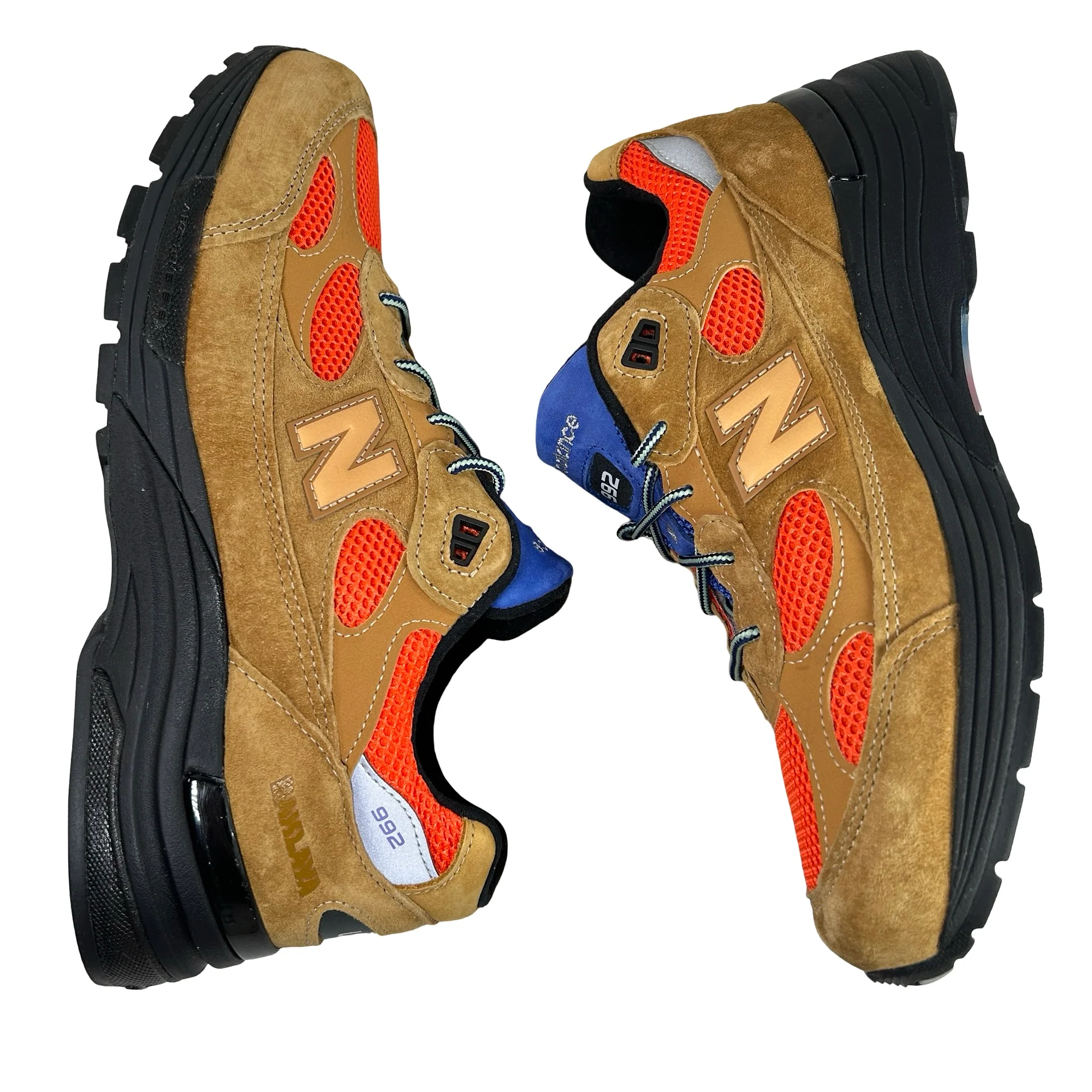 U992AB1 New Balance 992 MiUSA Action Bronson Tiger Eye [USED] - 10 M (Used) (No Box) - Image 4