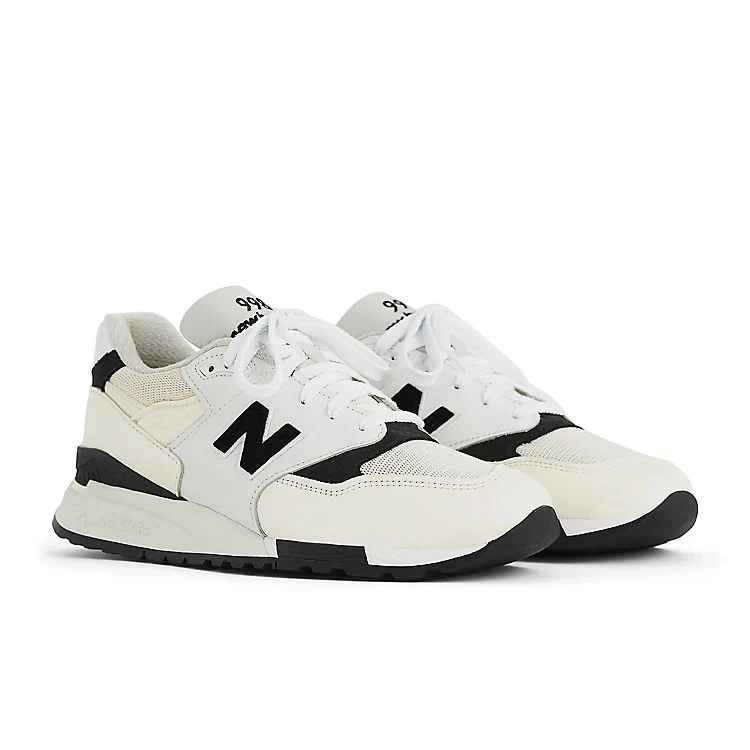 U998TI New Balance 998 MiUSA White Black - Image 2
