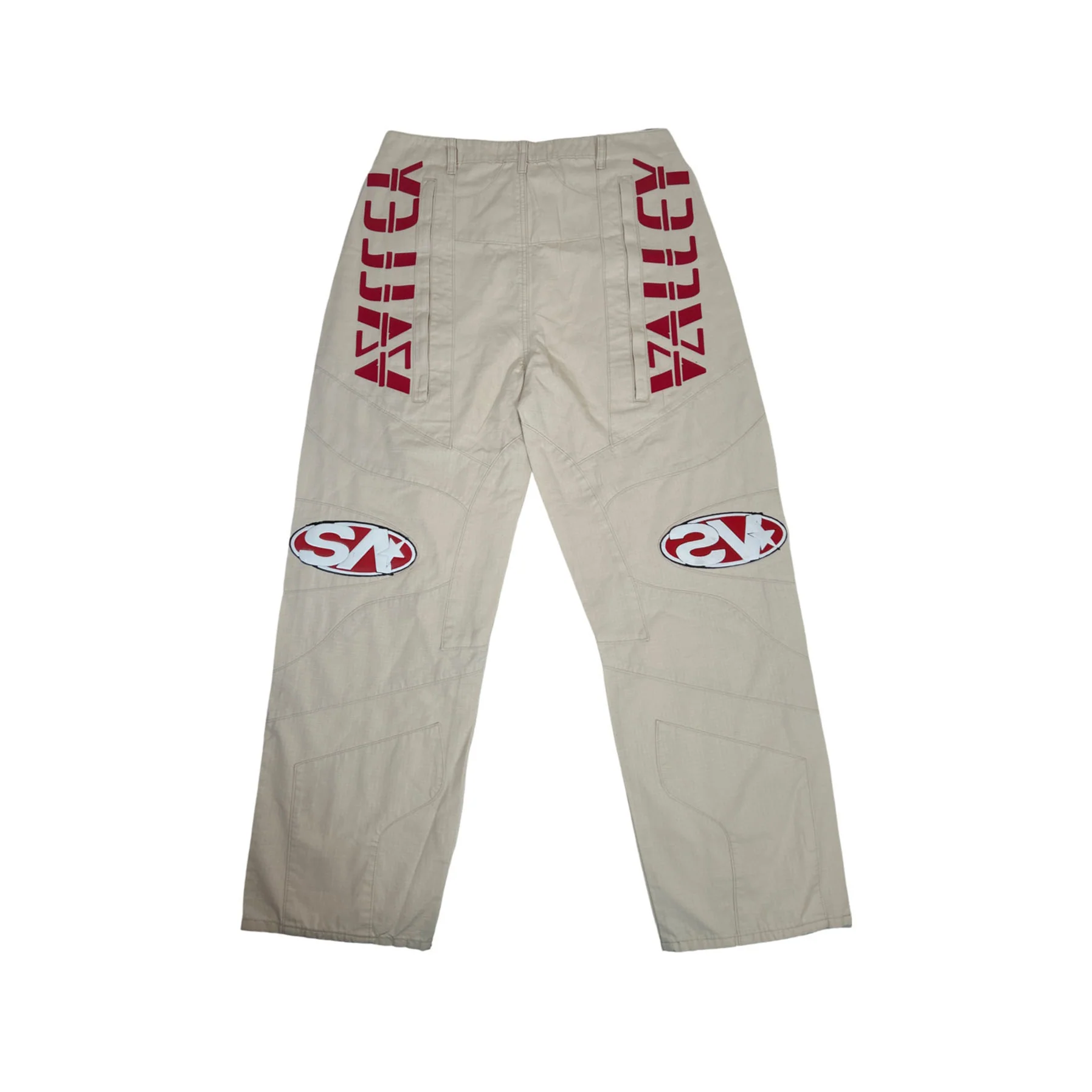 Vale Cream/Red Painter Pants - Image 2