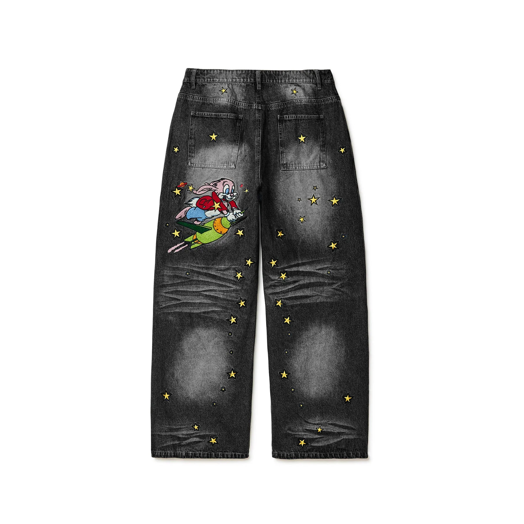 Vale Forever Cosmo Denim Pants Black - Image 2