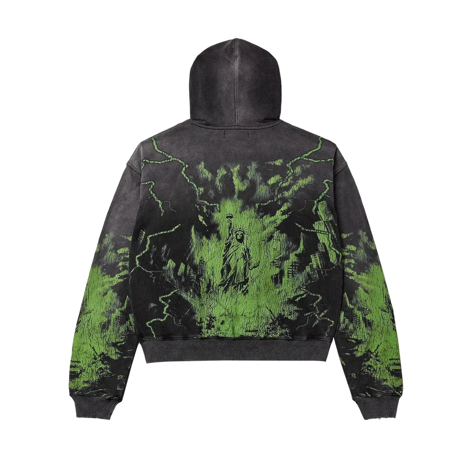 Vale Forever Nightmare Zip Up Hoodie Black/Green [USED] - XL (Used) - Image 2