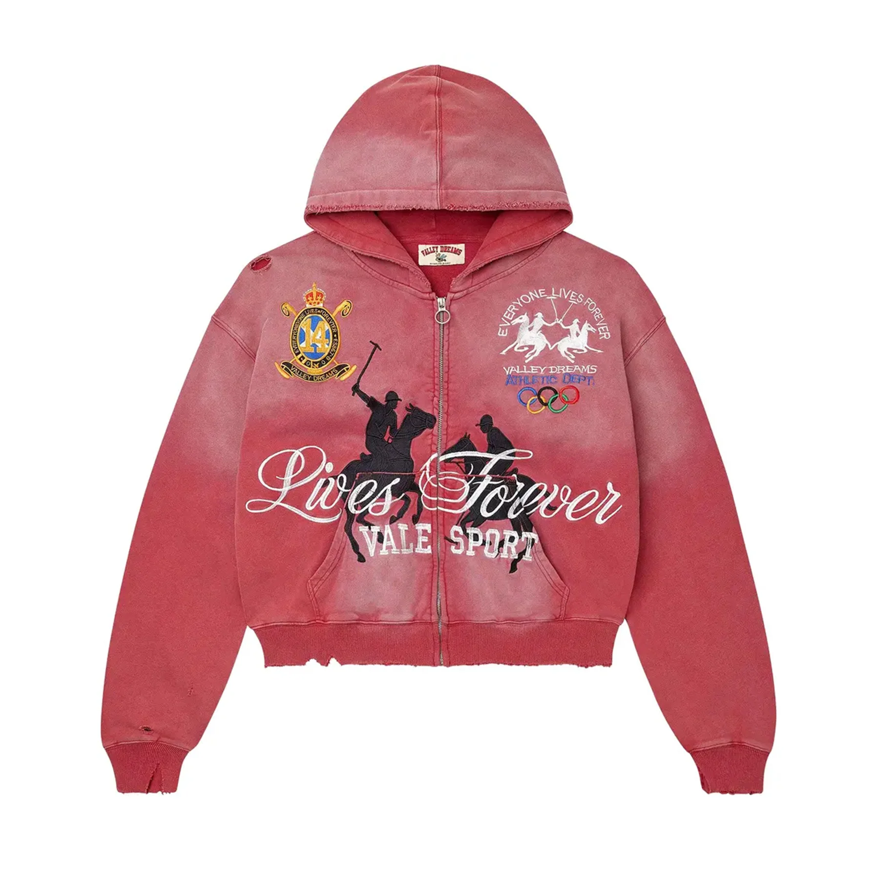 Vale Forever Rockefeller Zip Up Red