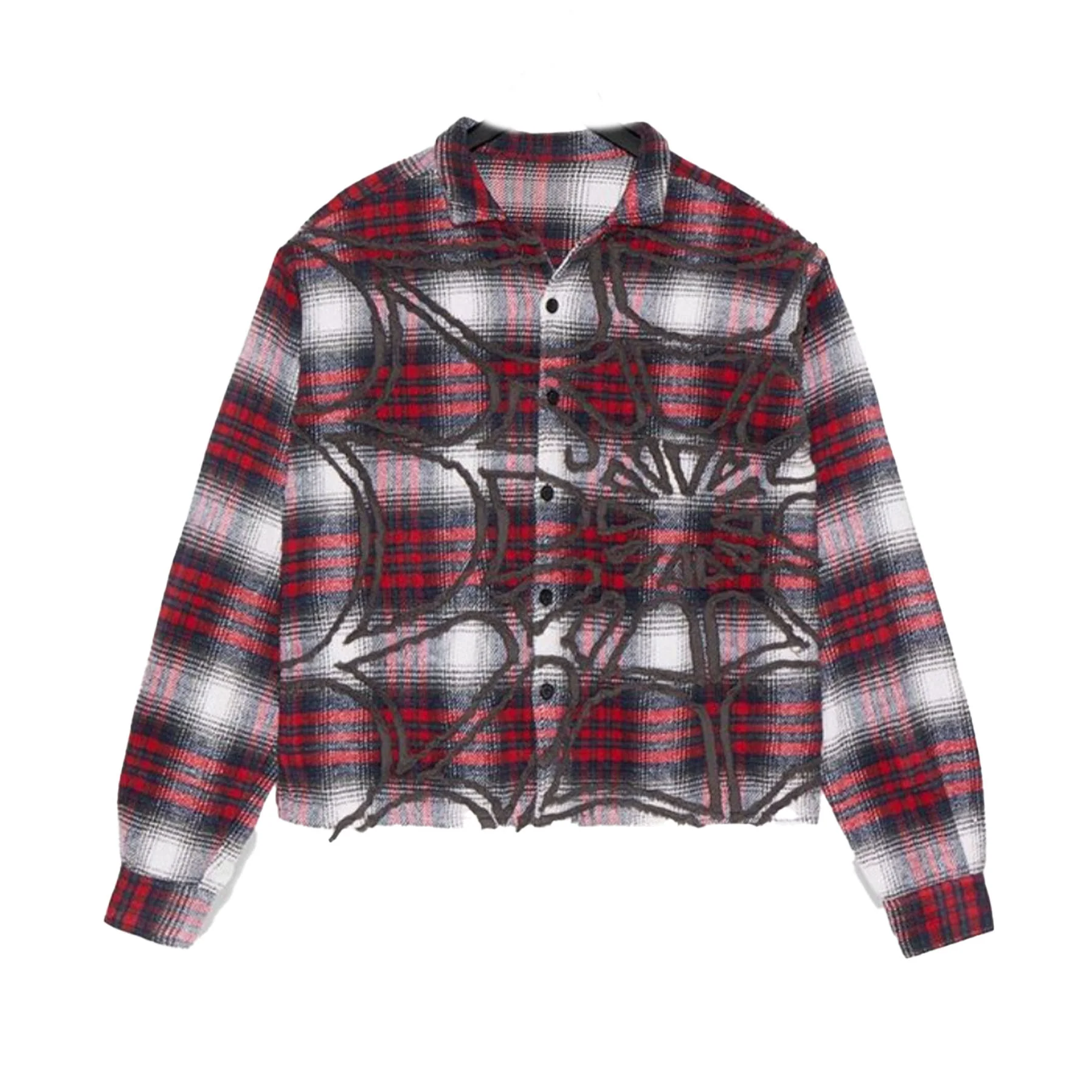 Vale Spider Web Flannel Red