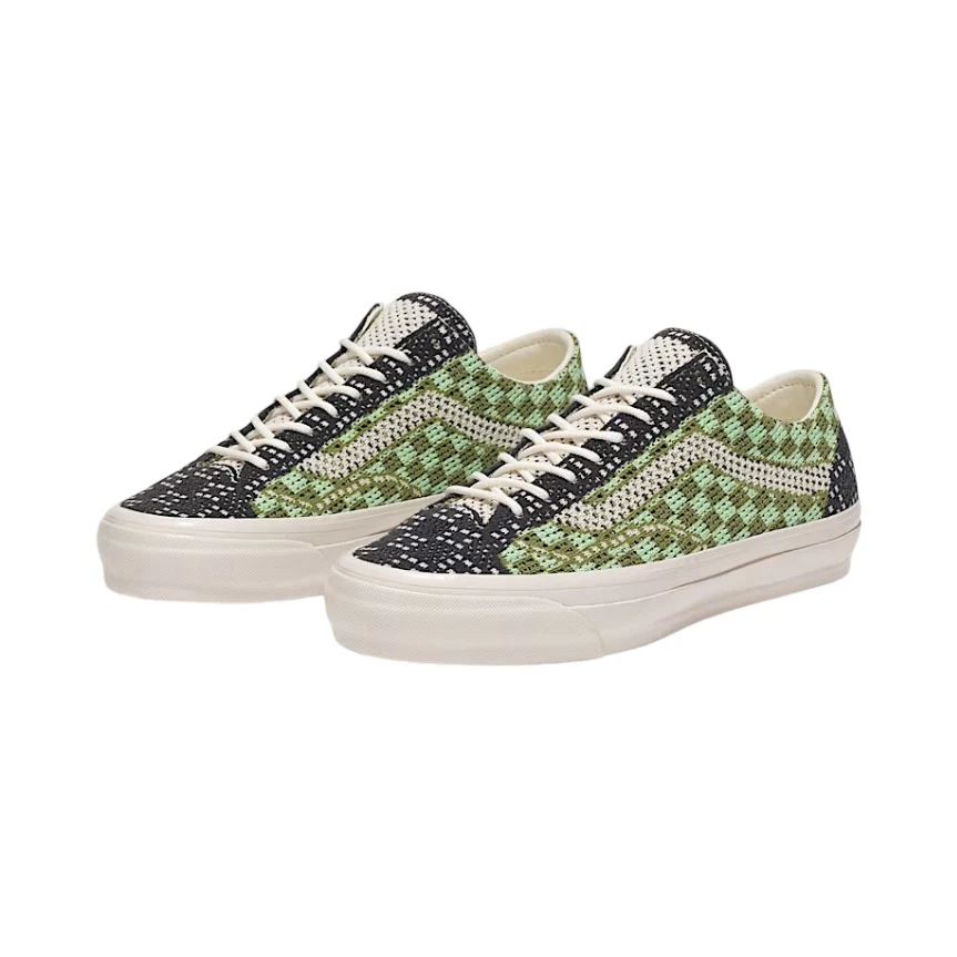 VN000D51E06 Vans OTW Old Skool 36 Engineered Knit Tap Shoe Green - Image 2