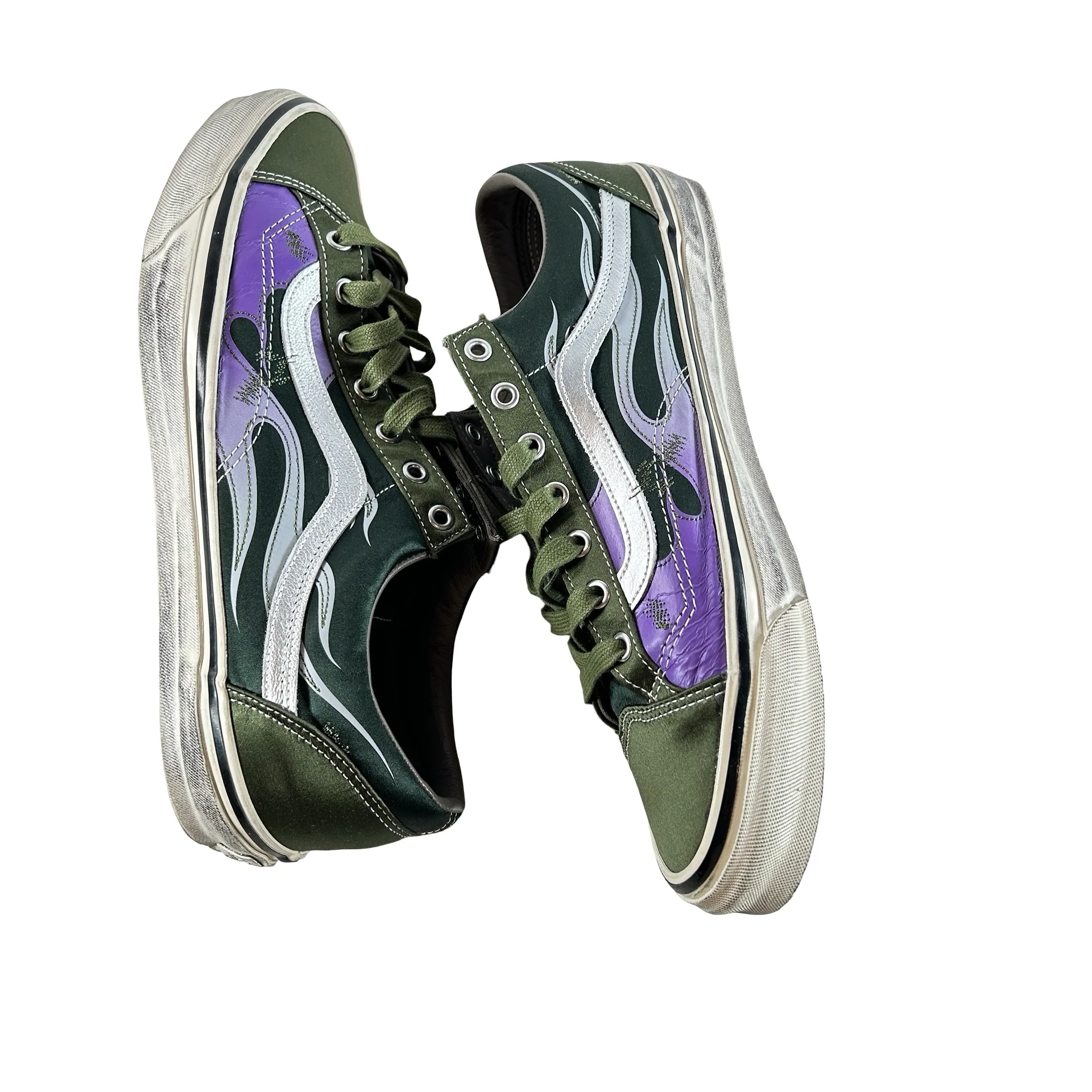 VN000D9RGRK Vans LX Old Skool Archive Flame Green [USED] - 12 M (Used) - Image 4