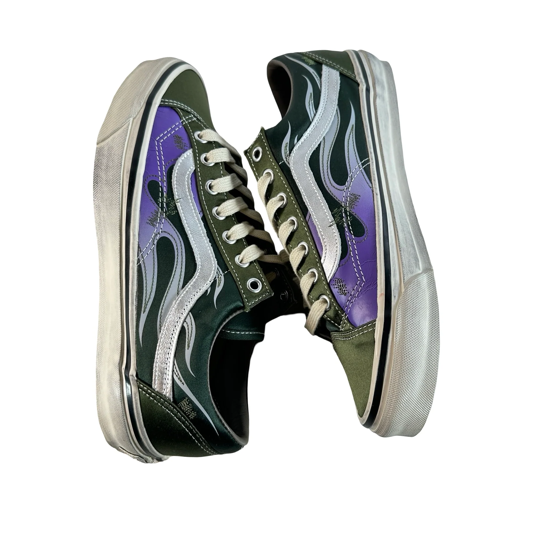 VN000D9RGRK Vans LX Old Skool Archive Flame Green [USED] - 9 M (Used) - Image 4