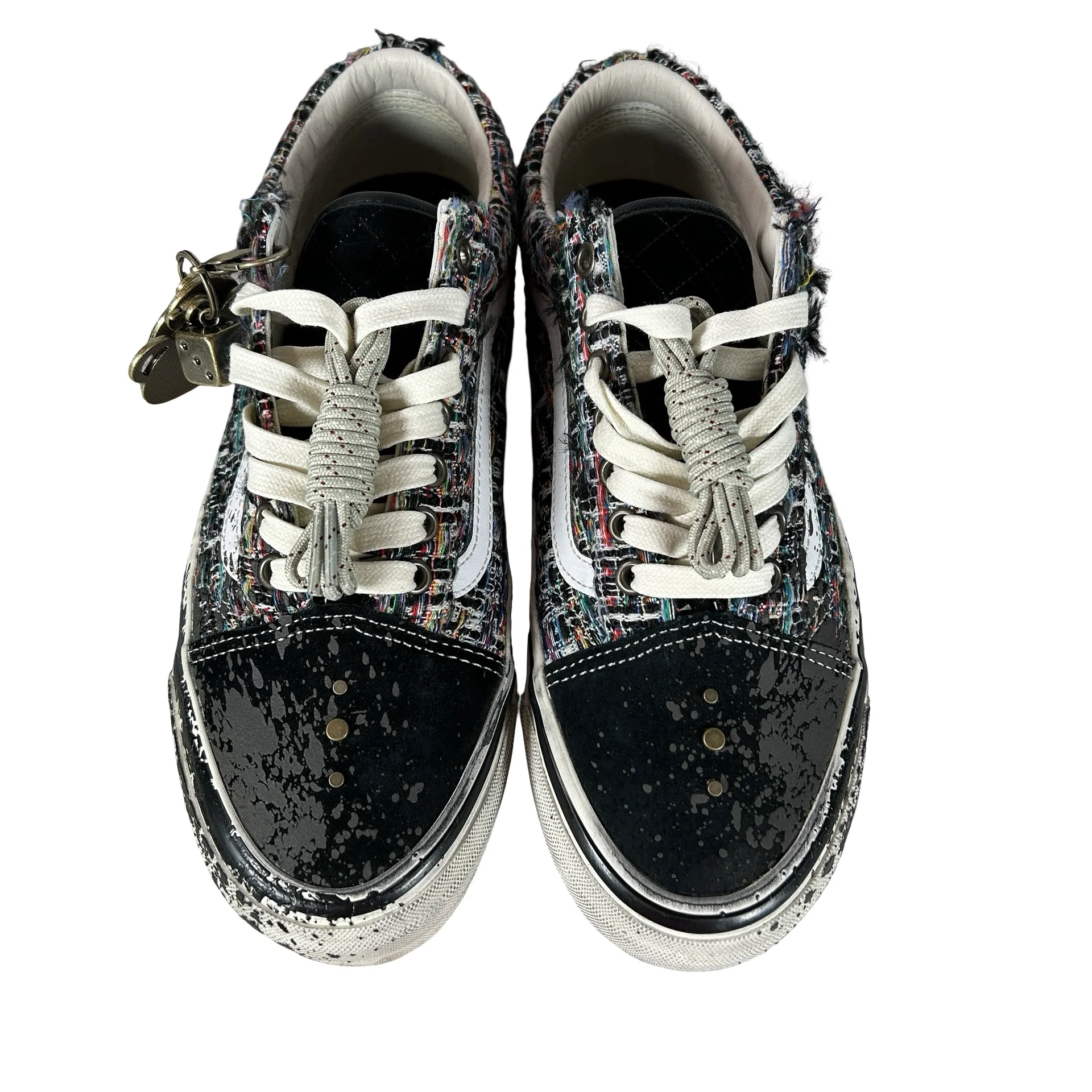 VN000D9VDE2 Vans Premium Old Skool Charms Black Gray [USED] - 8 M (Used) - Image 2