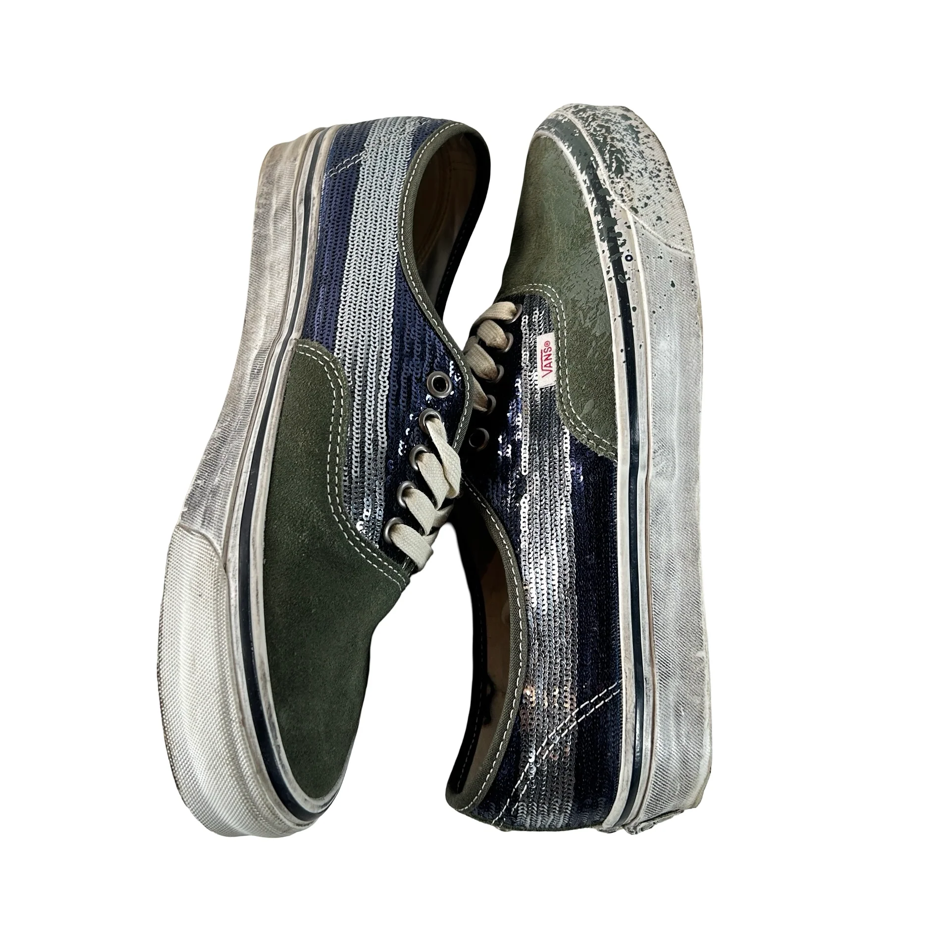 VN000DB824O Vans Premium Authentic La Habana Green Blue [USED] - 10.5 M (Used) (No Box) - Image 5